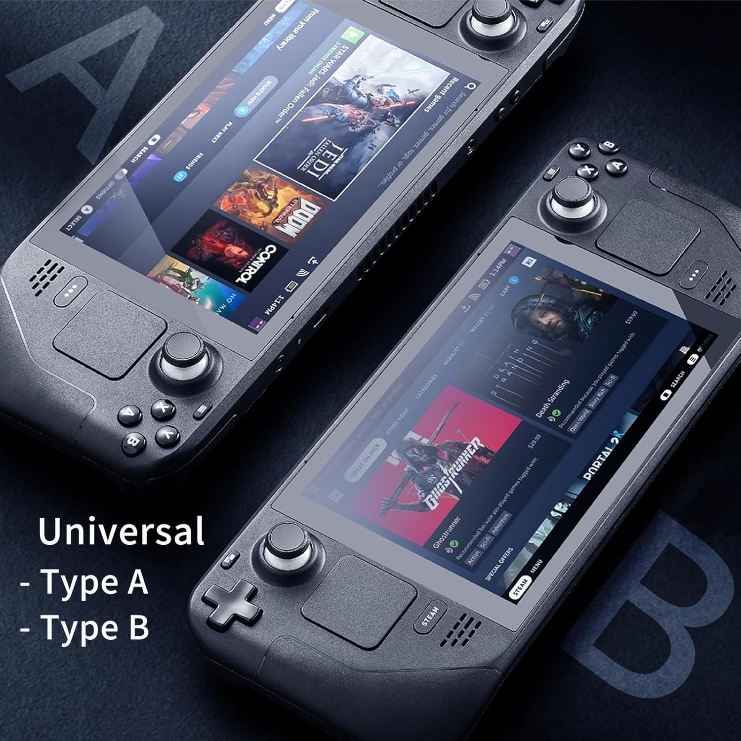 Lightweight GuliKit Joystick for Steam Deck: Type A & B Compatibility, Durable