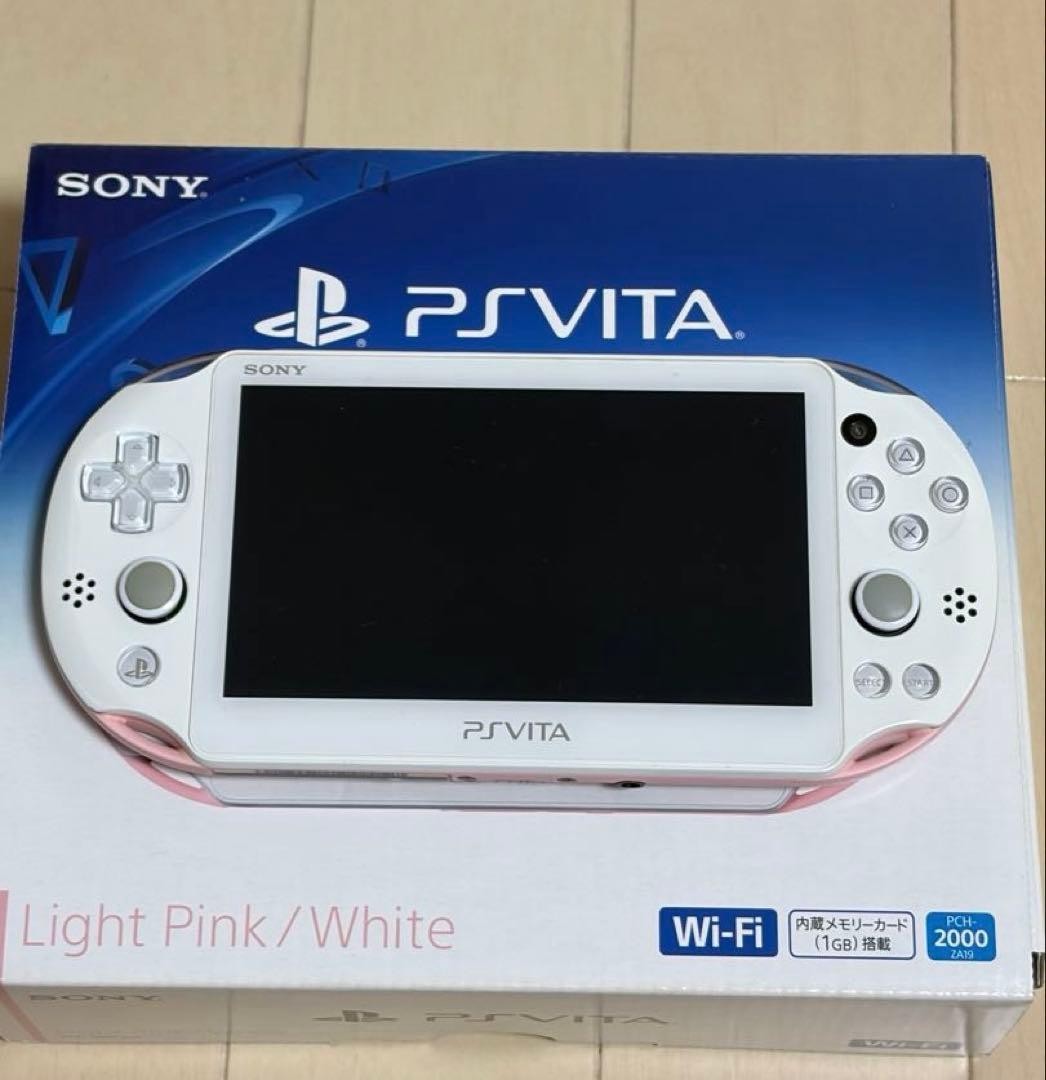Excellent PS Vita Light Pink White PCH 2000 ZA19 Console Charger Slim JP