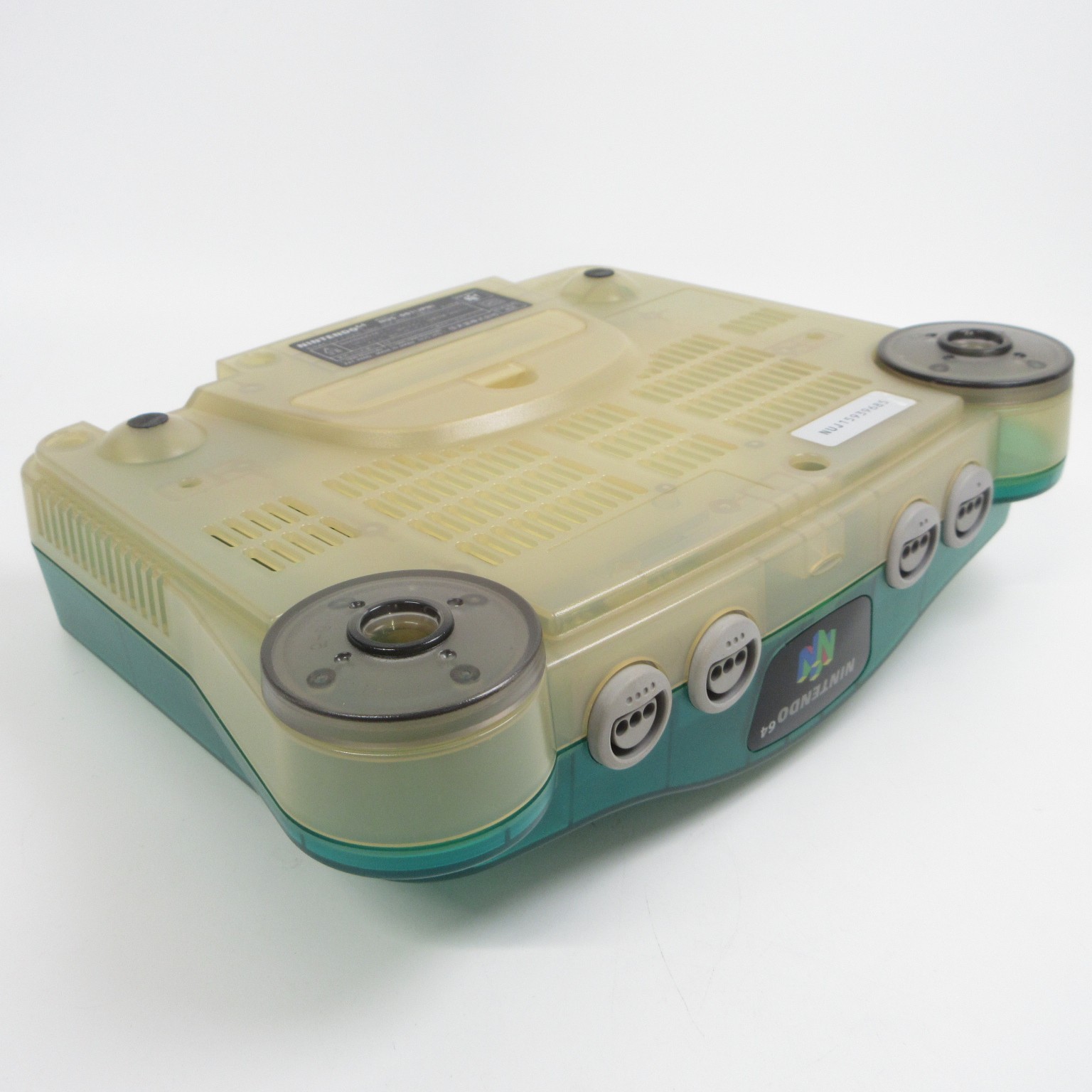 【Very Good】Nintendo 64 N64 Console Clear Blue Controller Adapter Japanese Ver.