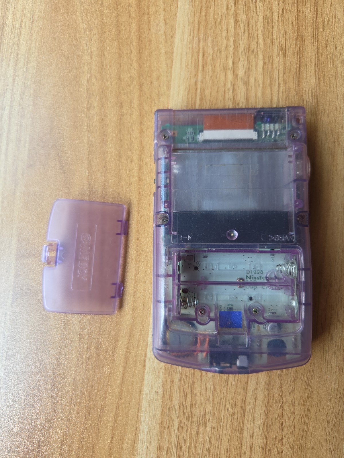 Nintendo Game Boy Color Handheld System – Atomic Purple tested (Different Cover)
