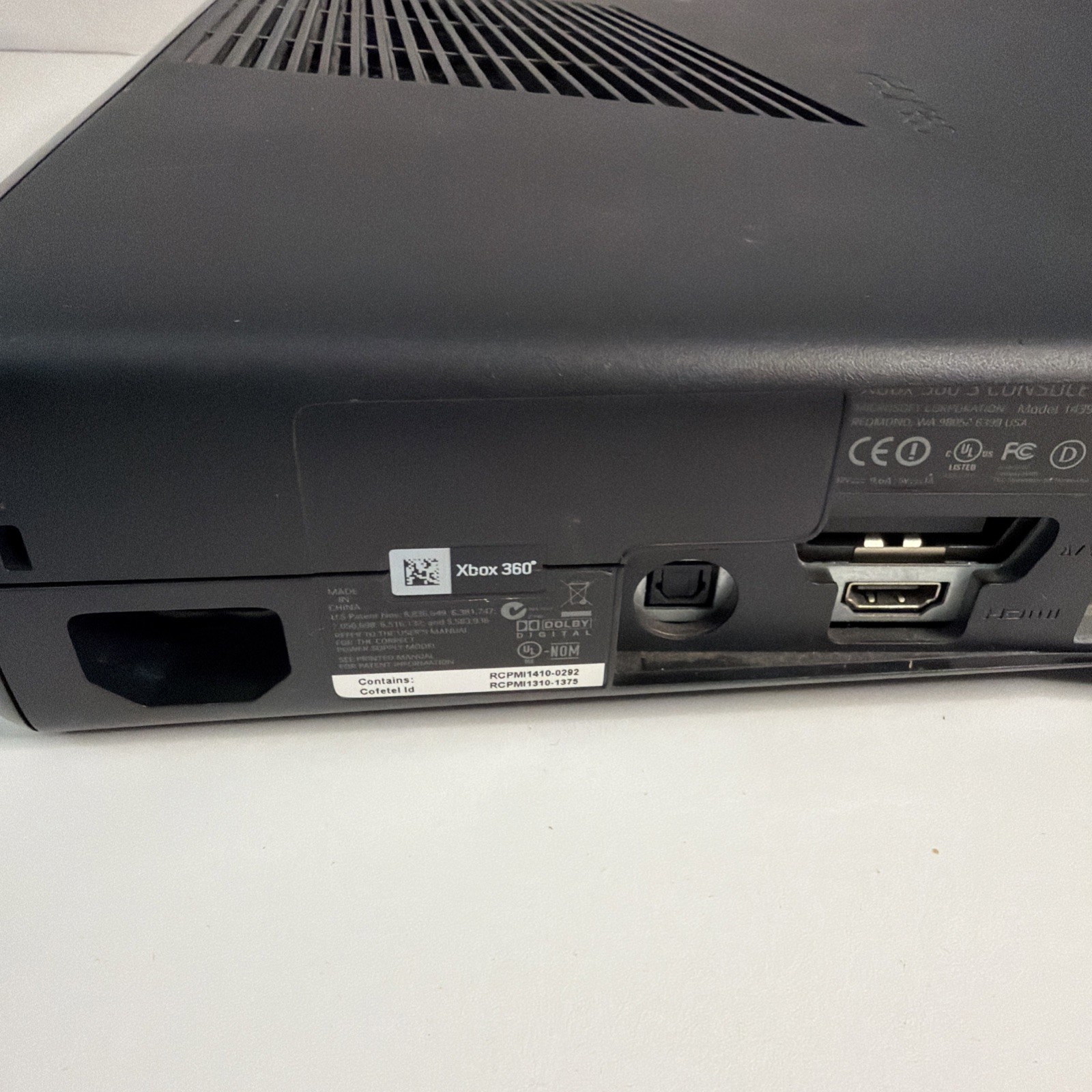 Microsoft Xbox 360 S 4GB Console Gaming System Only Matte Black 1439 Tested