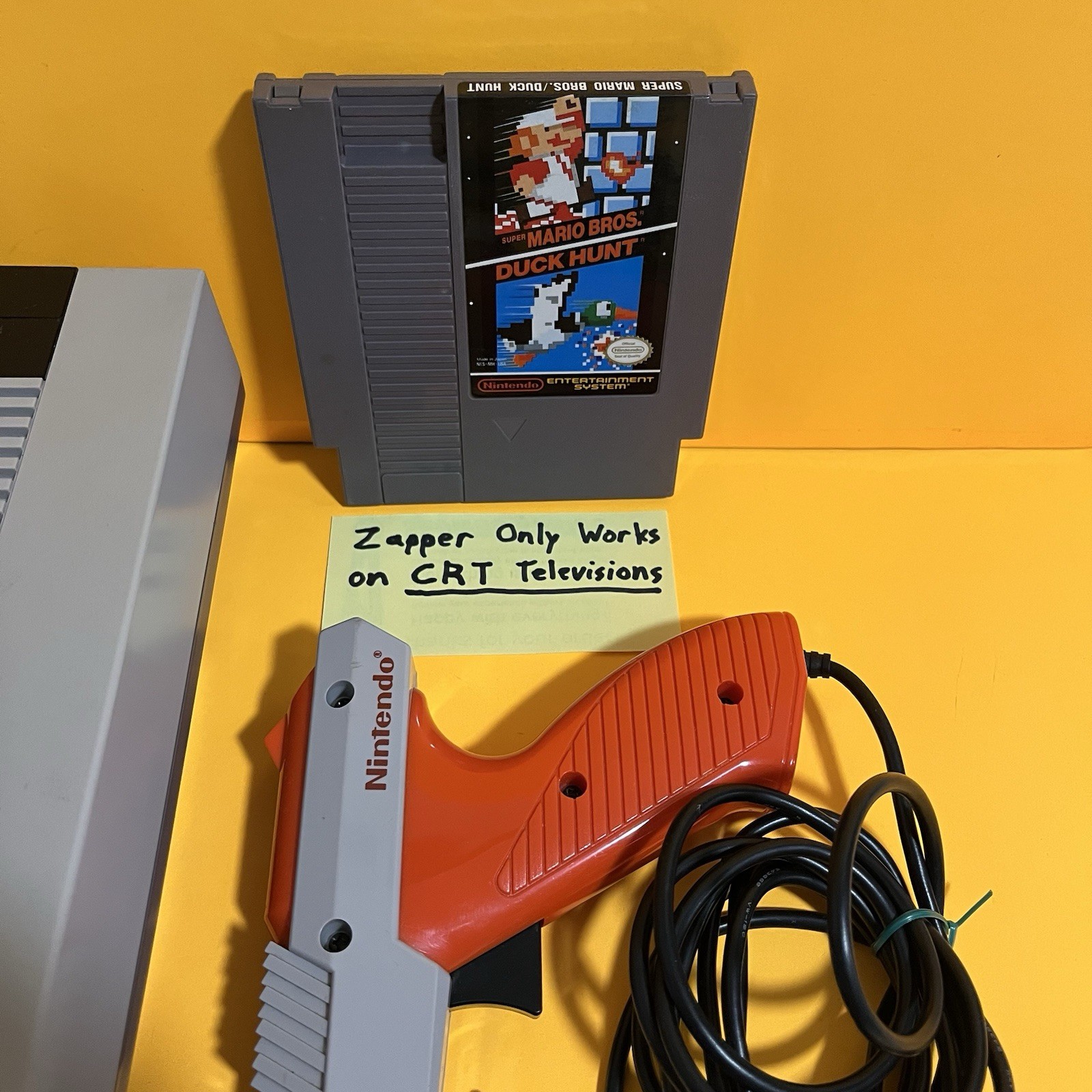 Original Nintendo NES Console Bundle w/ Super Mario Bros Duck Hunt and Zapper
