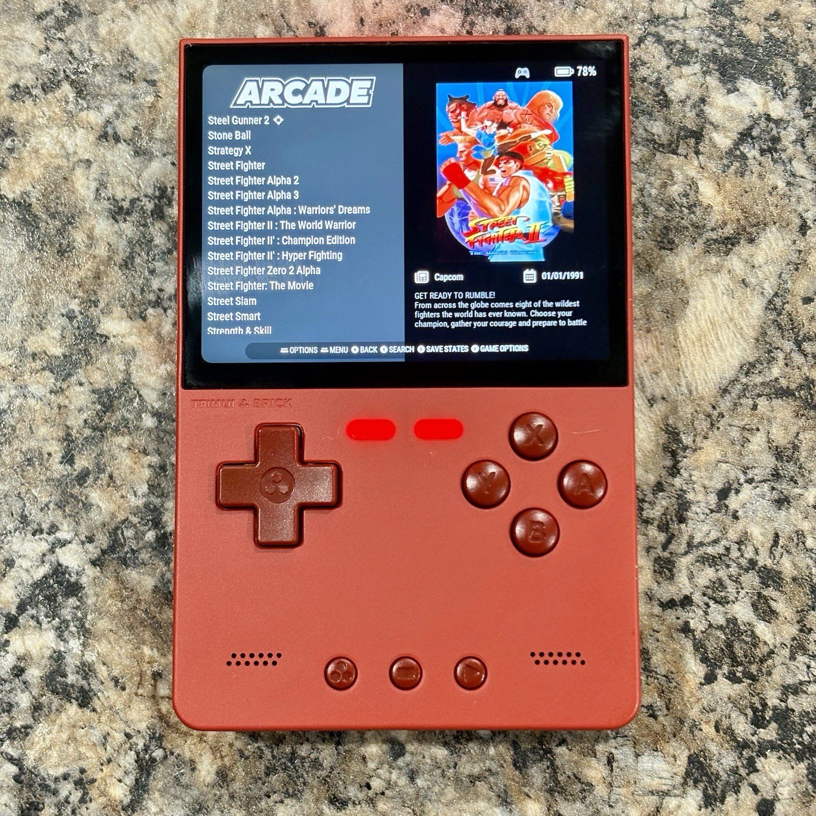 New Trimui Brick Gaming Handheld, New 64GB Card, Custom Loaded Ready To Play