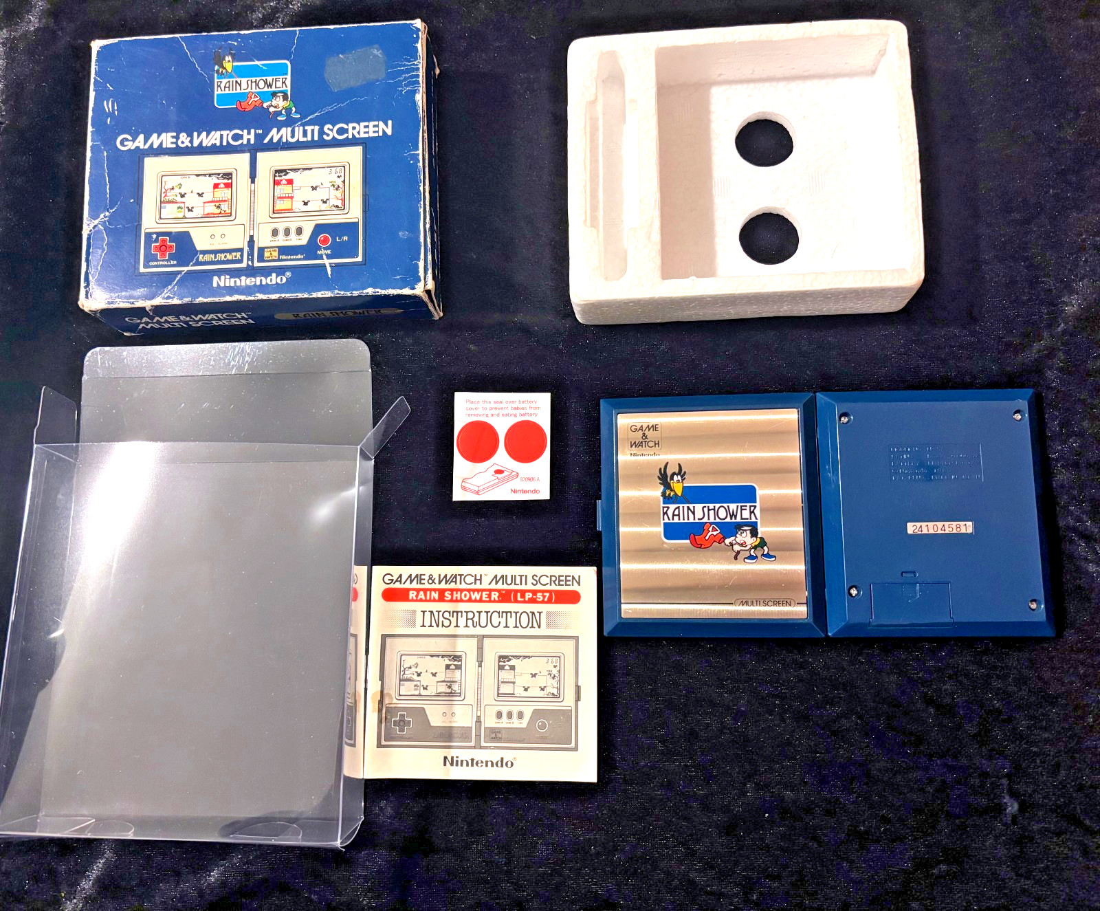 Nintendo Game&Watch RAIN SHOWER Electronic vintage classic toy video game hobby