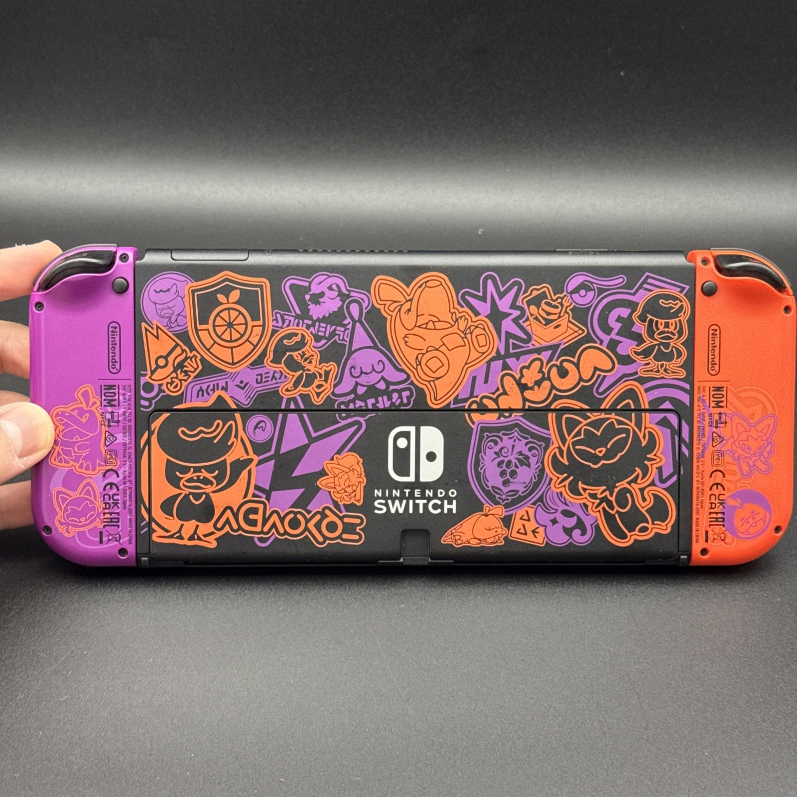 Nintendo Switch OLED Pokemon Scarlet & Violet Edition Console W/ Violet Game