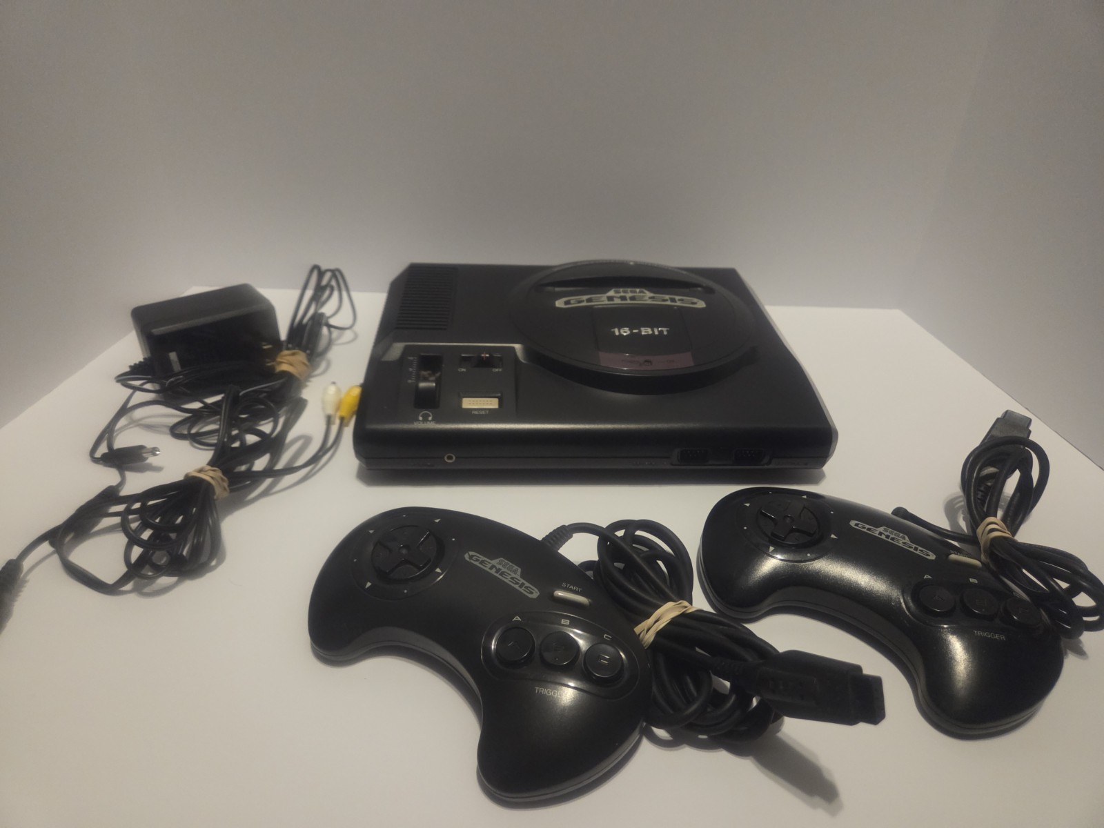 SEGA Genesis MK-1601 Black 16-Bit Console with Controllers