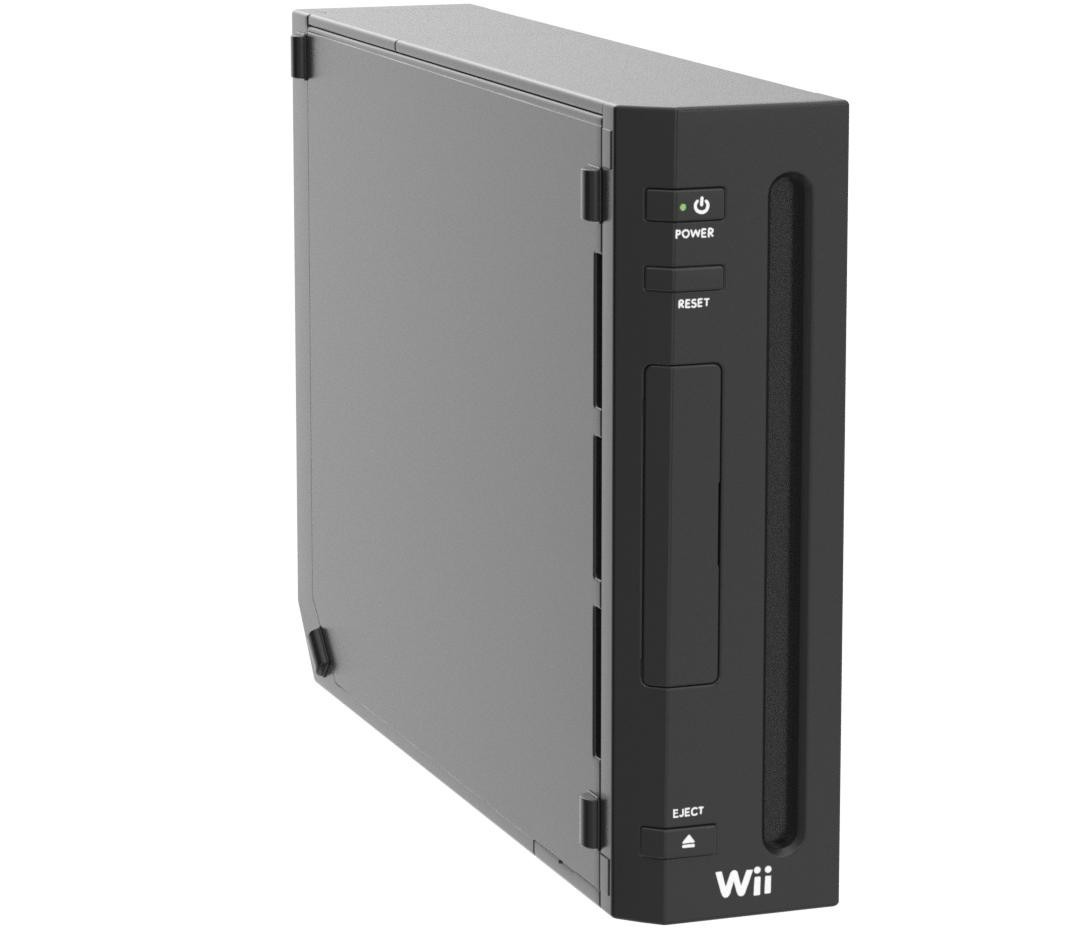 Nintendo Wii Black RVL-001 Console Only NO CORDS OR CONTROLLER Tested & Works!