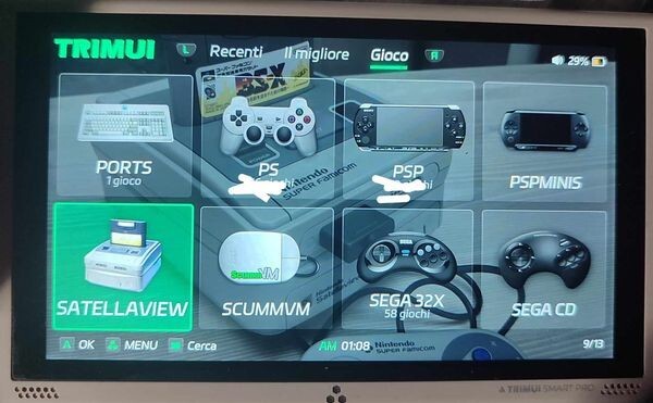 TRIMUI SMART PRO CROSSMIX 256GB SANDISK 60000 Games CONSOLE DISPLAY 5 GRAY