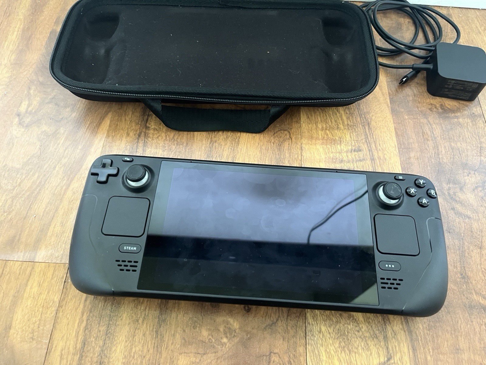 Valve Steam Deck Handheld System Black Wi-Fi USB-C w/ Carrying Case & Charger