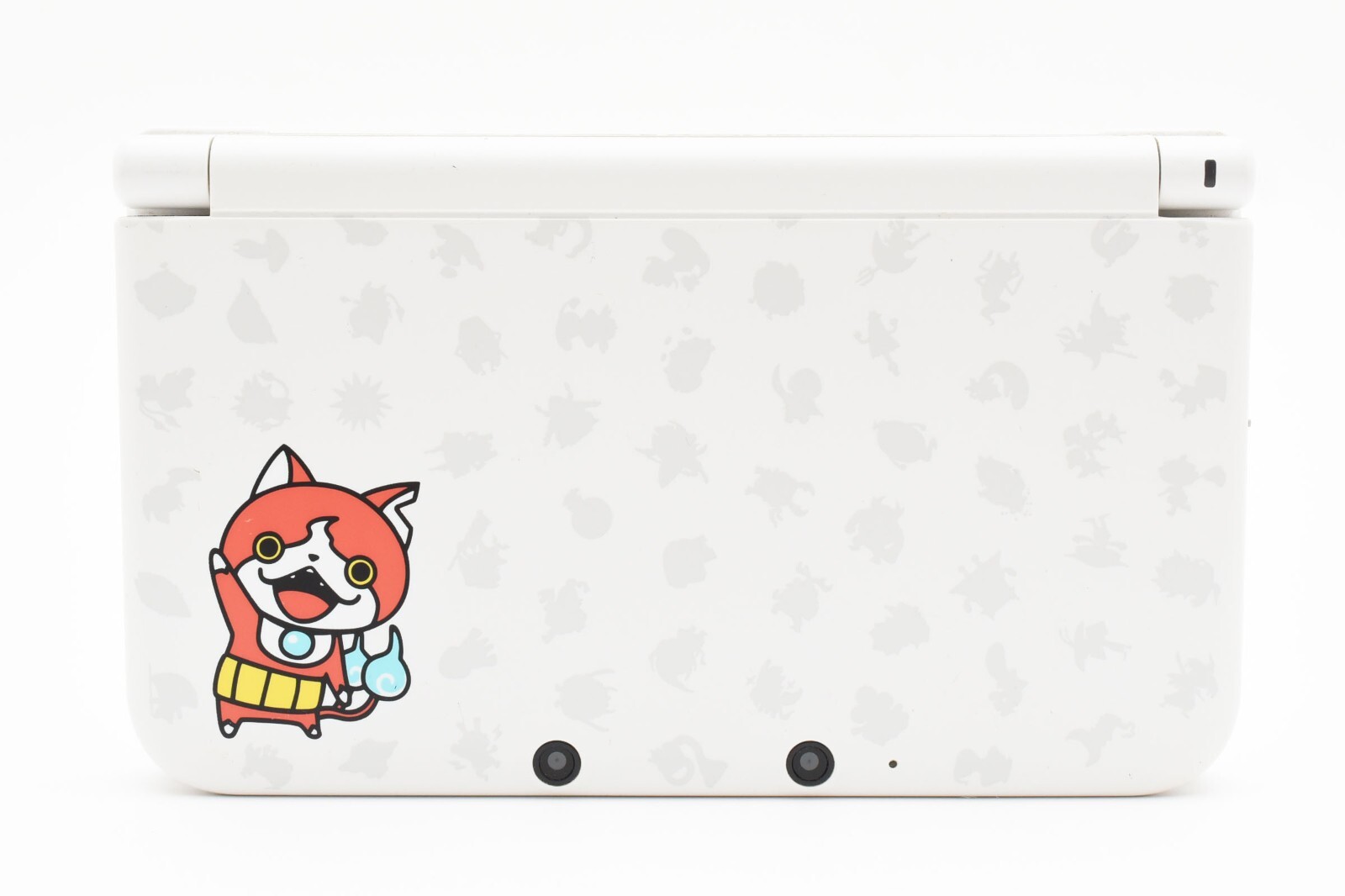 Nintendo 3DS XL LL Console Yo-kai Watch White w/Box Adapter Tested Japan Anime
