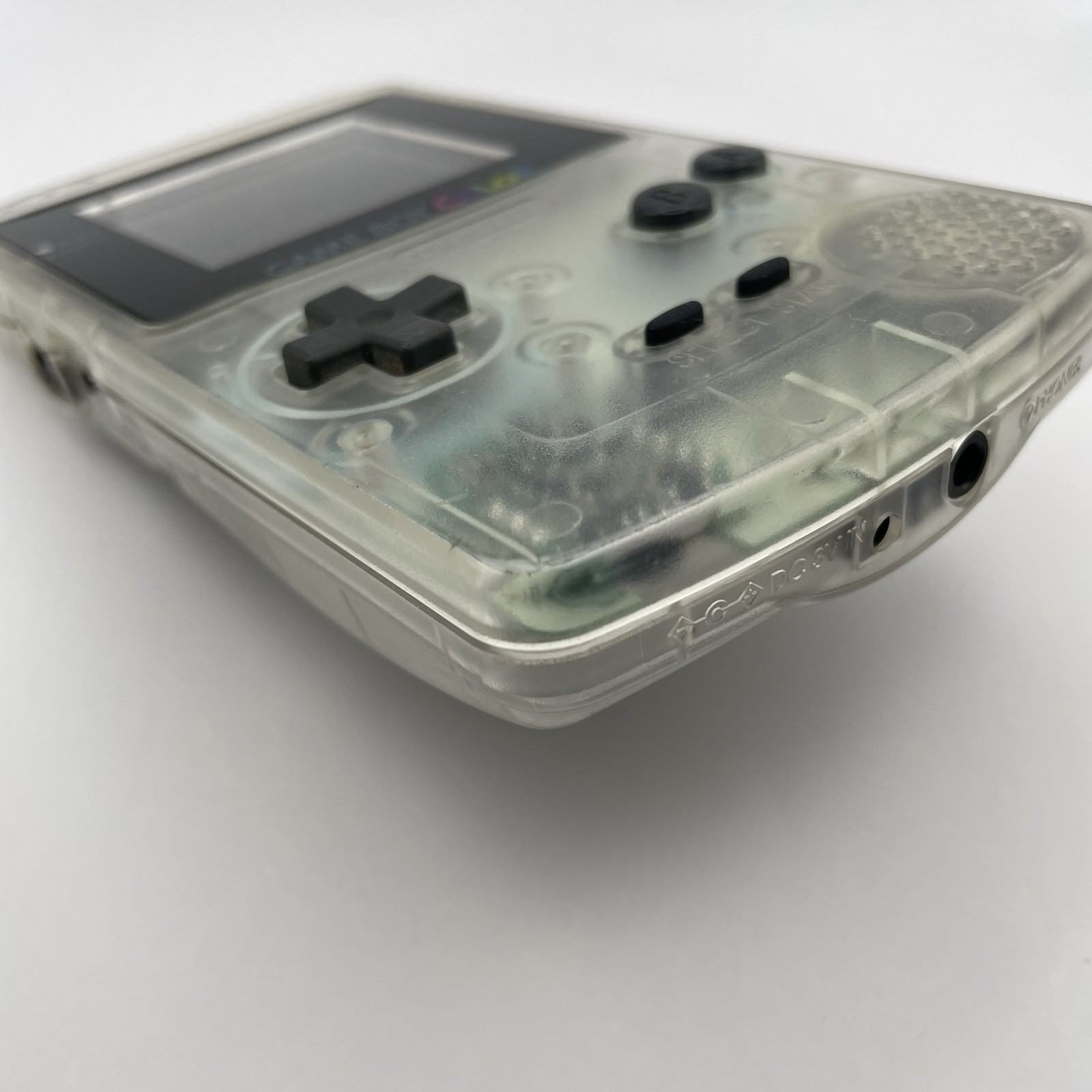 Nintendo Game Boy Color Clear Console CGB-001 TestedNew Screen Lens Japan