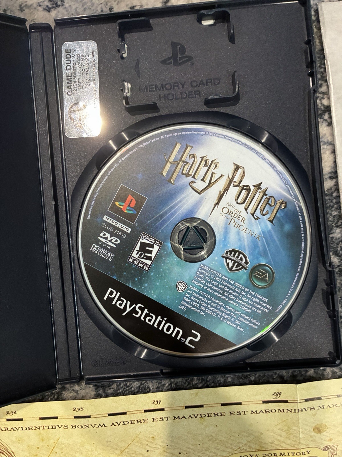 Sony PlayStation 2 Console + 1 Sony Controller + CIB Harry Potter Game + Cables