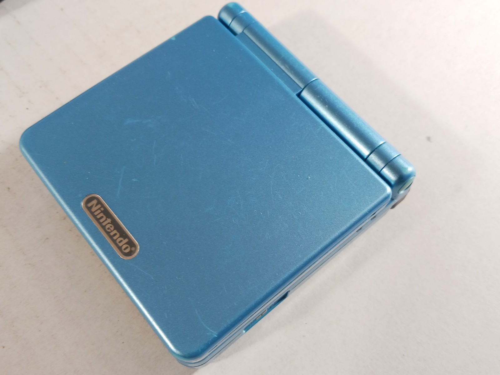 Nintendo Game Boy Advance SP AGS-001 Surf Blue Fully Tested Charges GBA SP