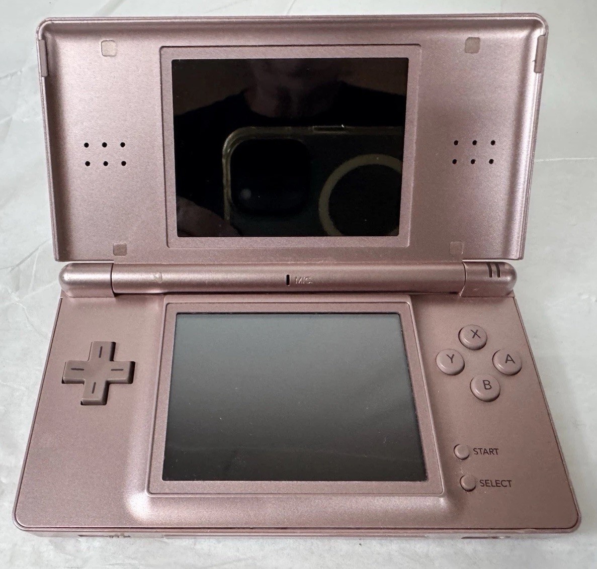 Nintendo DS Lite Metallic Rose Pink Charger GBA Dust Cover Stylus