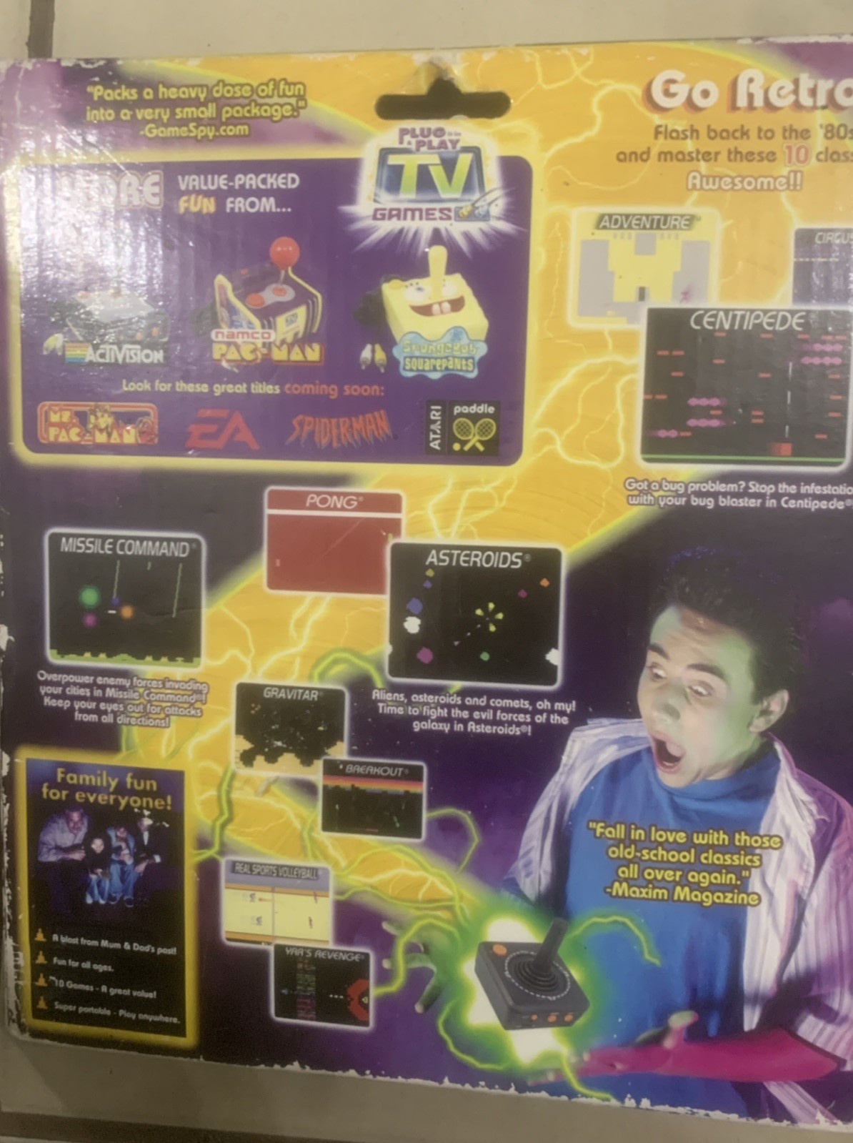 Atari Flashback 80’s Plug & Play TV Games Set 10 Classic Titles NEW SEALED