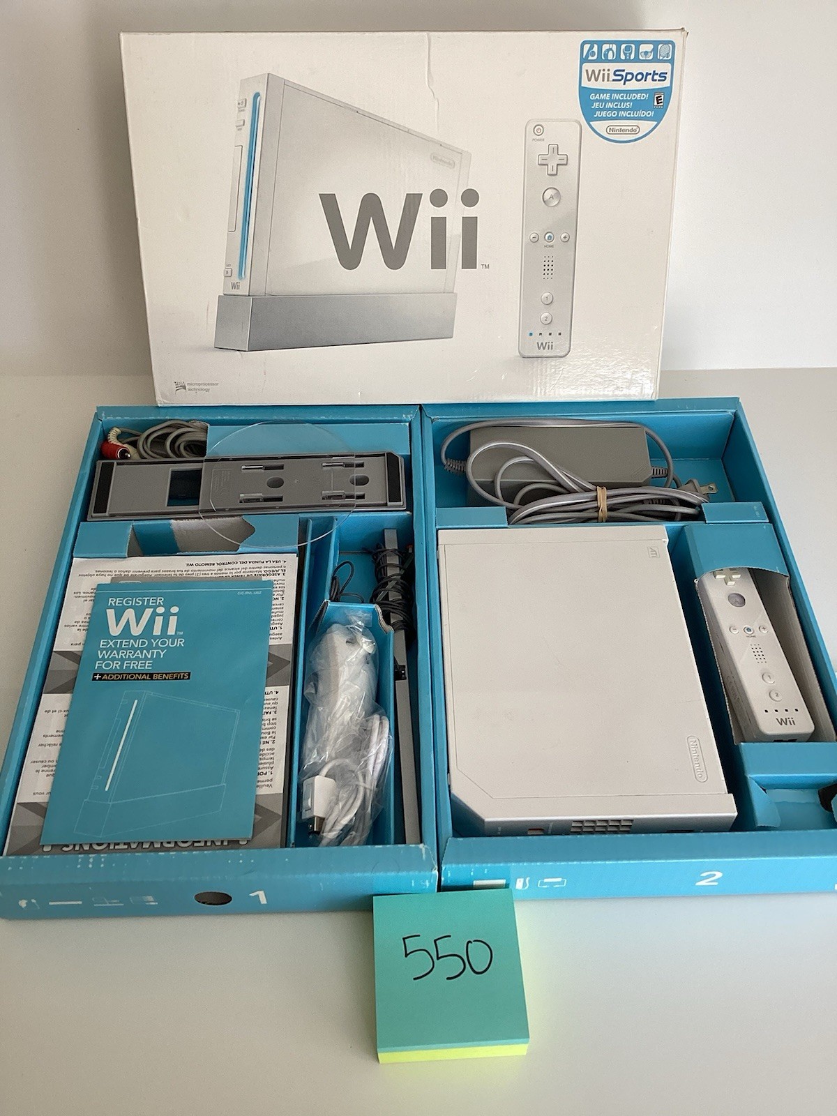 BOXED Nintendo Wii Video Game System RVL-001 Console Bundle Retro CIB