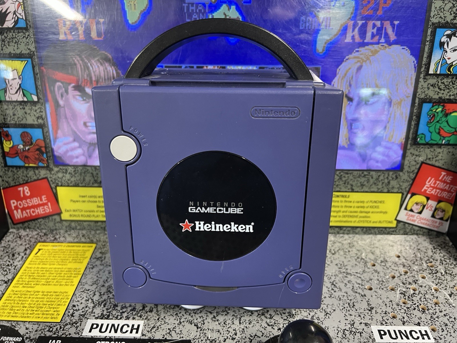 2002 Nintendo Heineken Gamecube Indigo Purple LE Console w/Box – Only 50 Exist!