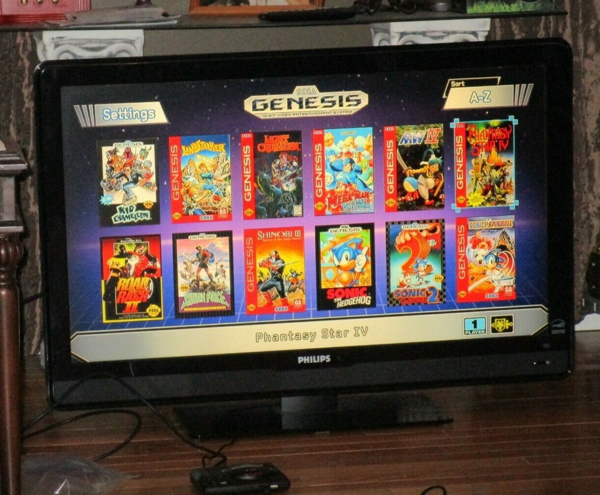 SEGA Genesis Classic Mini Console With DOWNLOADED GAMES & ONE CONTROLLER