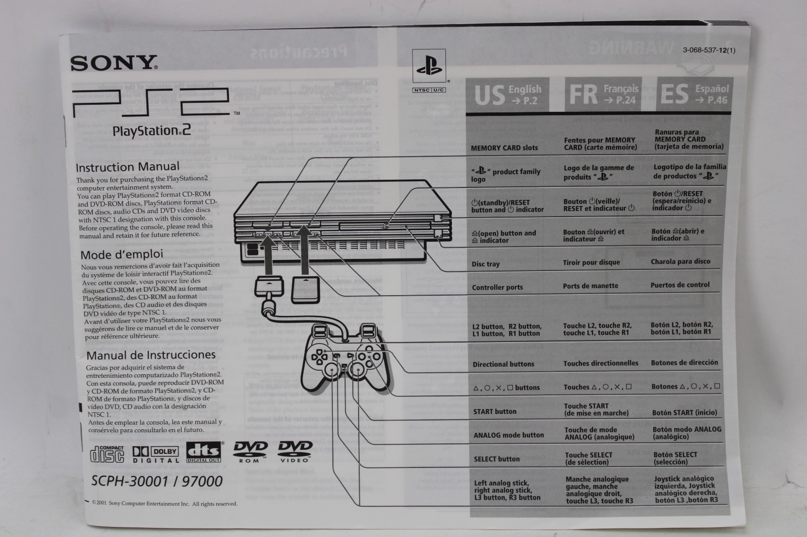 Sony PlayStation 2 PS2 System Combo Pack CIB w/ ATV 2 Online 50001/N EX