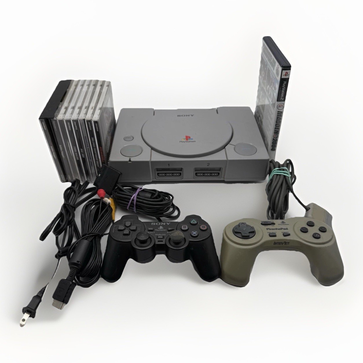 Sony PlayStation 1 PS1 SCPH-9001 Console System Tested+Games Broken Controllers