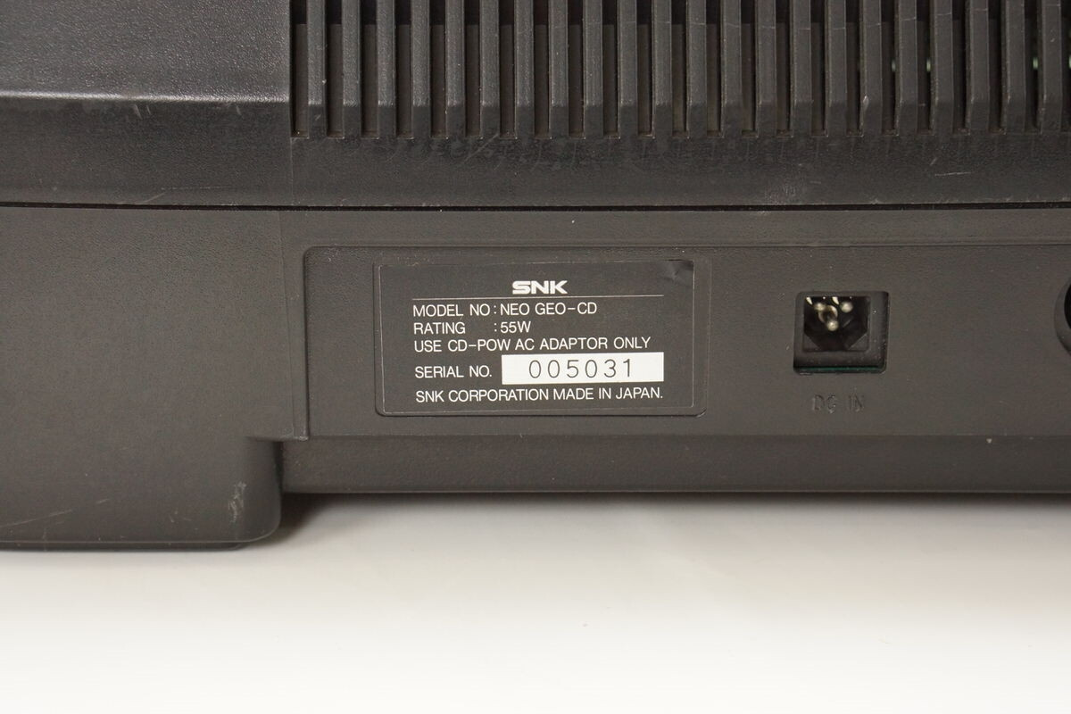 NEO GEO CD Front Loading Console Tested System SNK 012602