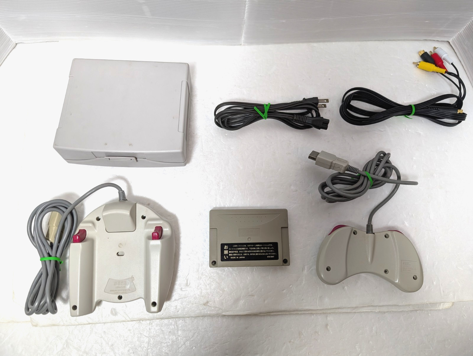 Sega Saturn White Console 3D Multi controller Game soft case Nights Japan