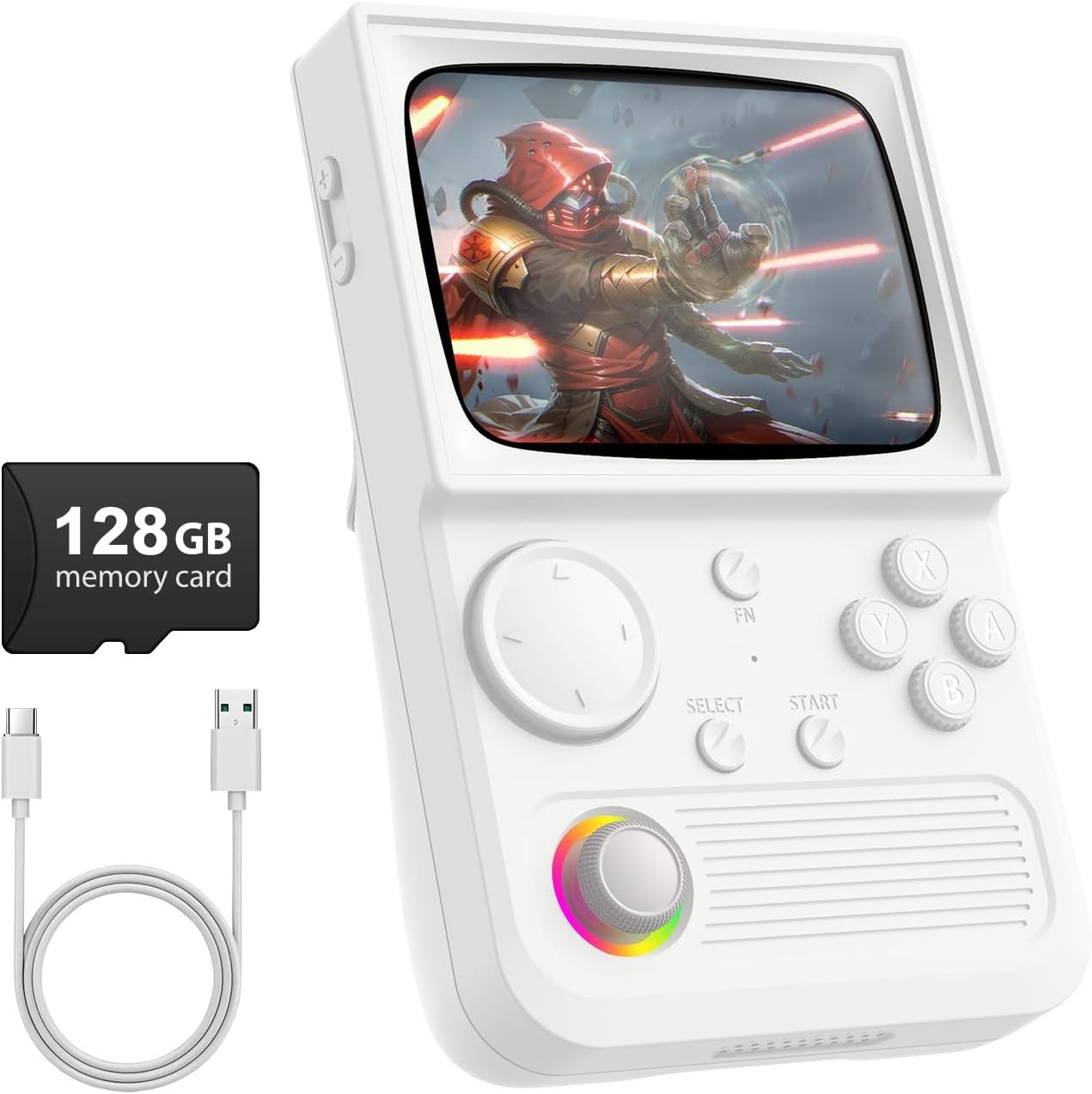 R36T Retro Gaming Console 3.5 IPS 18000+ Games 128GB