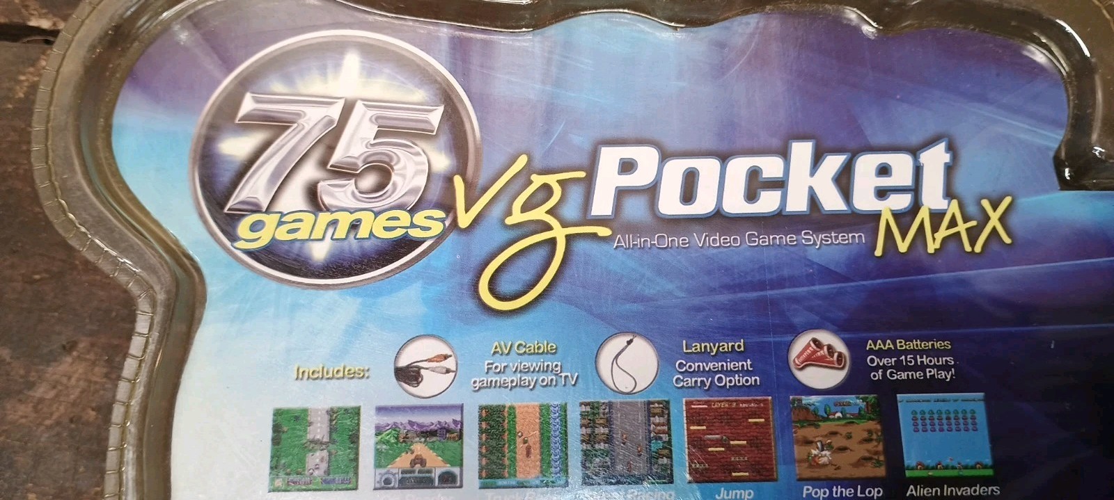 Vintage NOS SEALED, VG Pocket Max HANDHELD Clone Console 75 Arcade Game Library