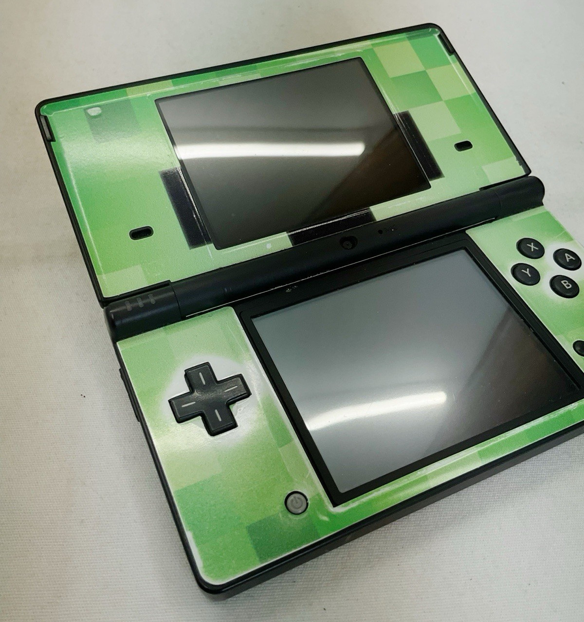 Nintendo DSi Console TWL-001 | Black With Minecraft Stickers | Tested & Working