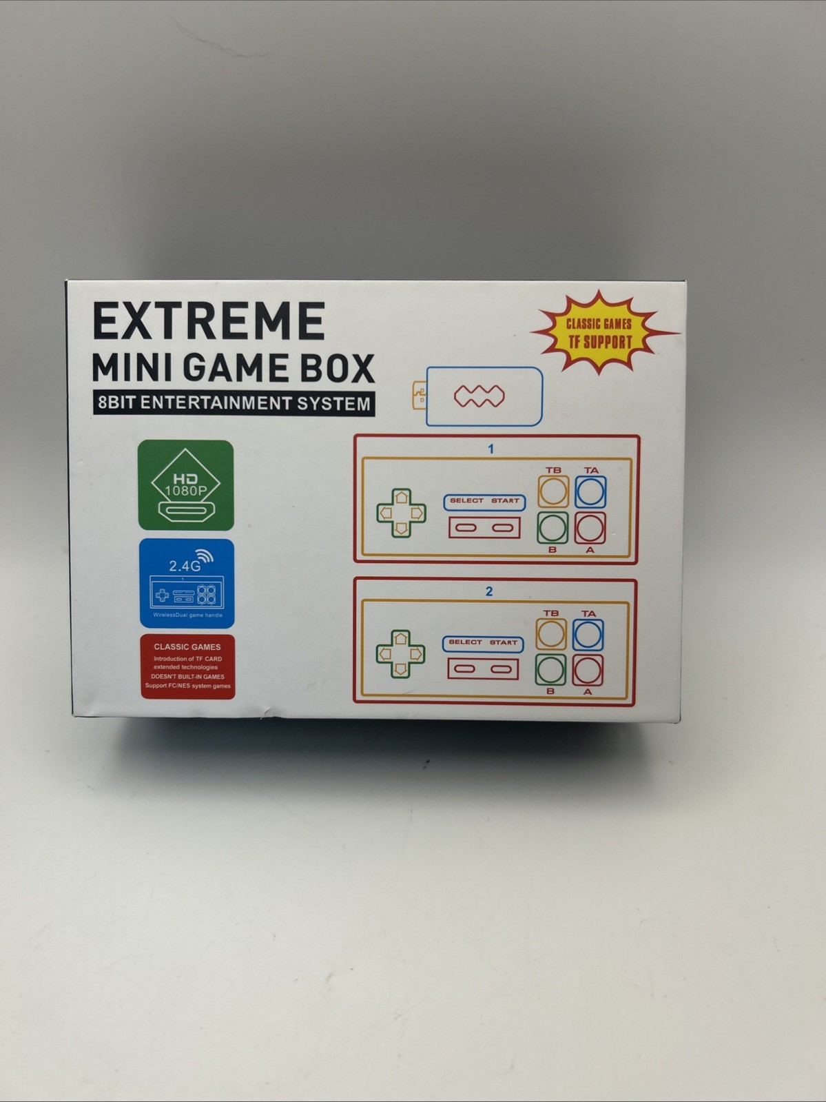 Extreme Mini Game Box EMX-041 Plug and Play 1080p HDMI NES/FC Classic Black