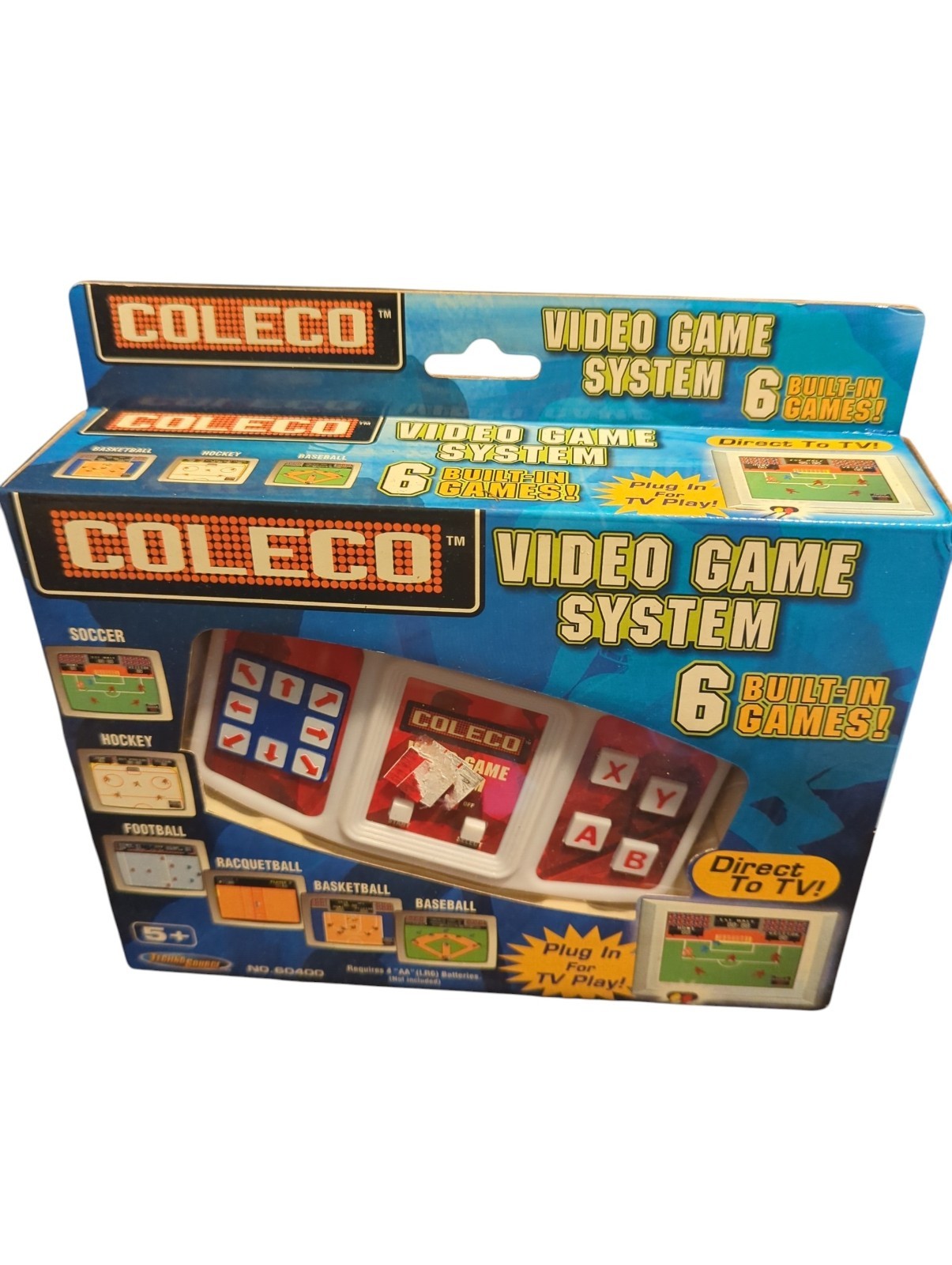 New Sealed COLECO Video Game System 6 Built-In Games PLUG IN TV AND PLAY!