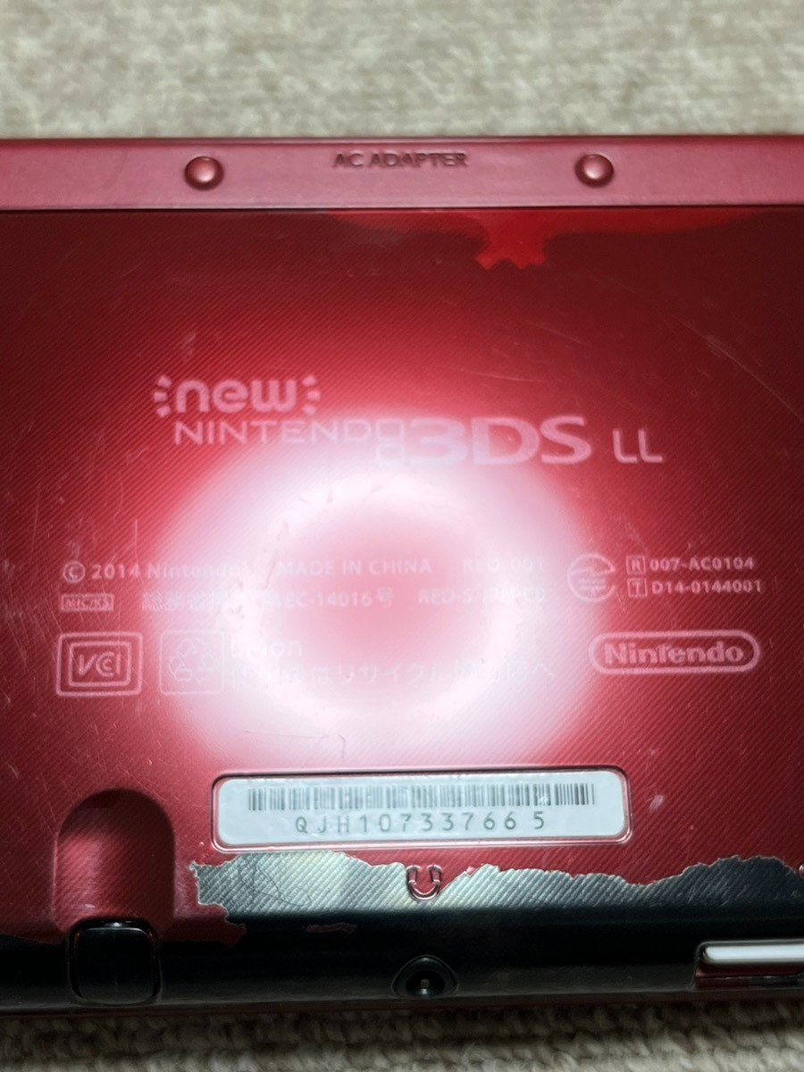 New 3DS LL XL Metalic red Japan Nintendo Console region Japanese B884