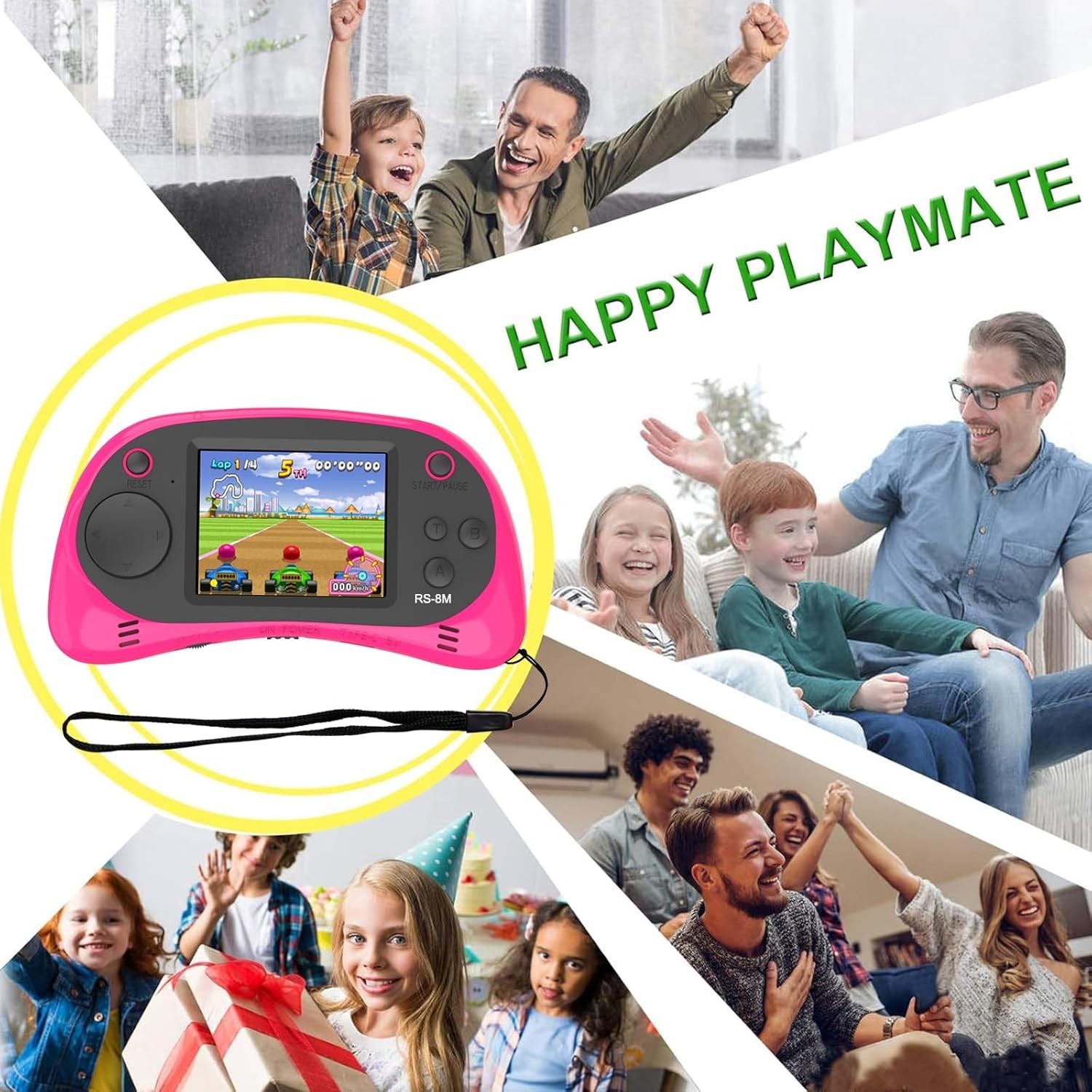 Kids Handheld Portable Video Game Player with 200 Games – 16 Bit 2.5 Inch IPS…