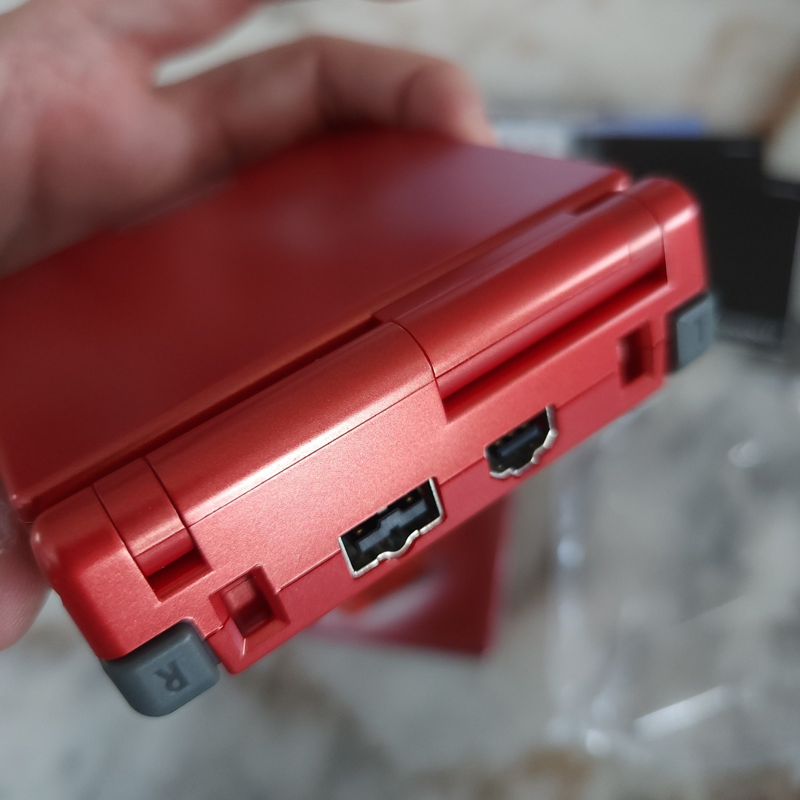 Game Boy Advance GBA SP AGS 001 Flame Red CIB NEVER USED
