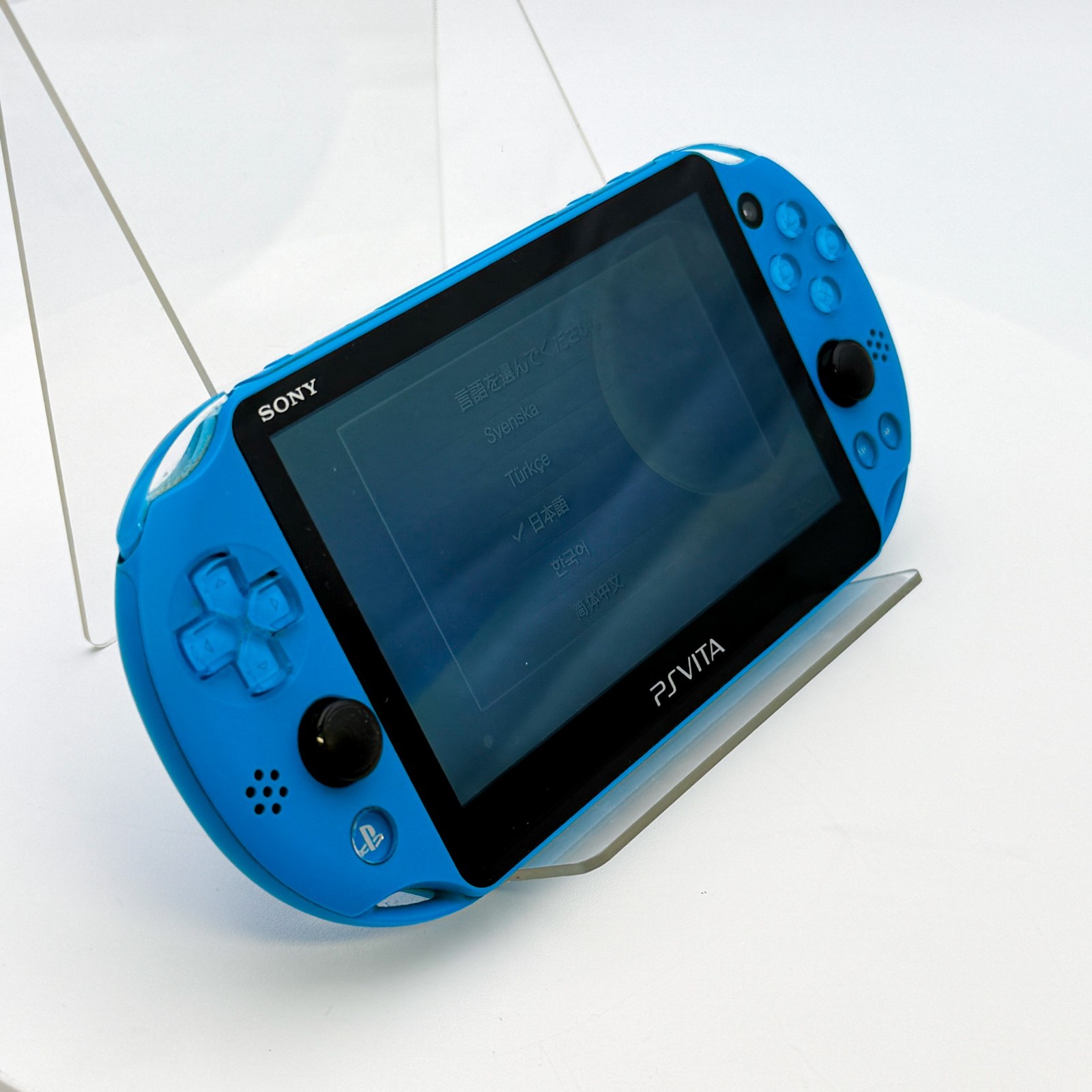 PS Vita Aqua Blue PCH 2000 Za23 Console PSV Slim Good Condition Tested Working