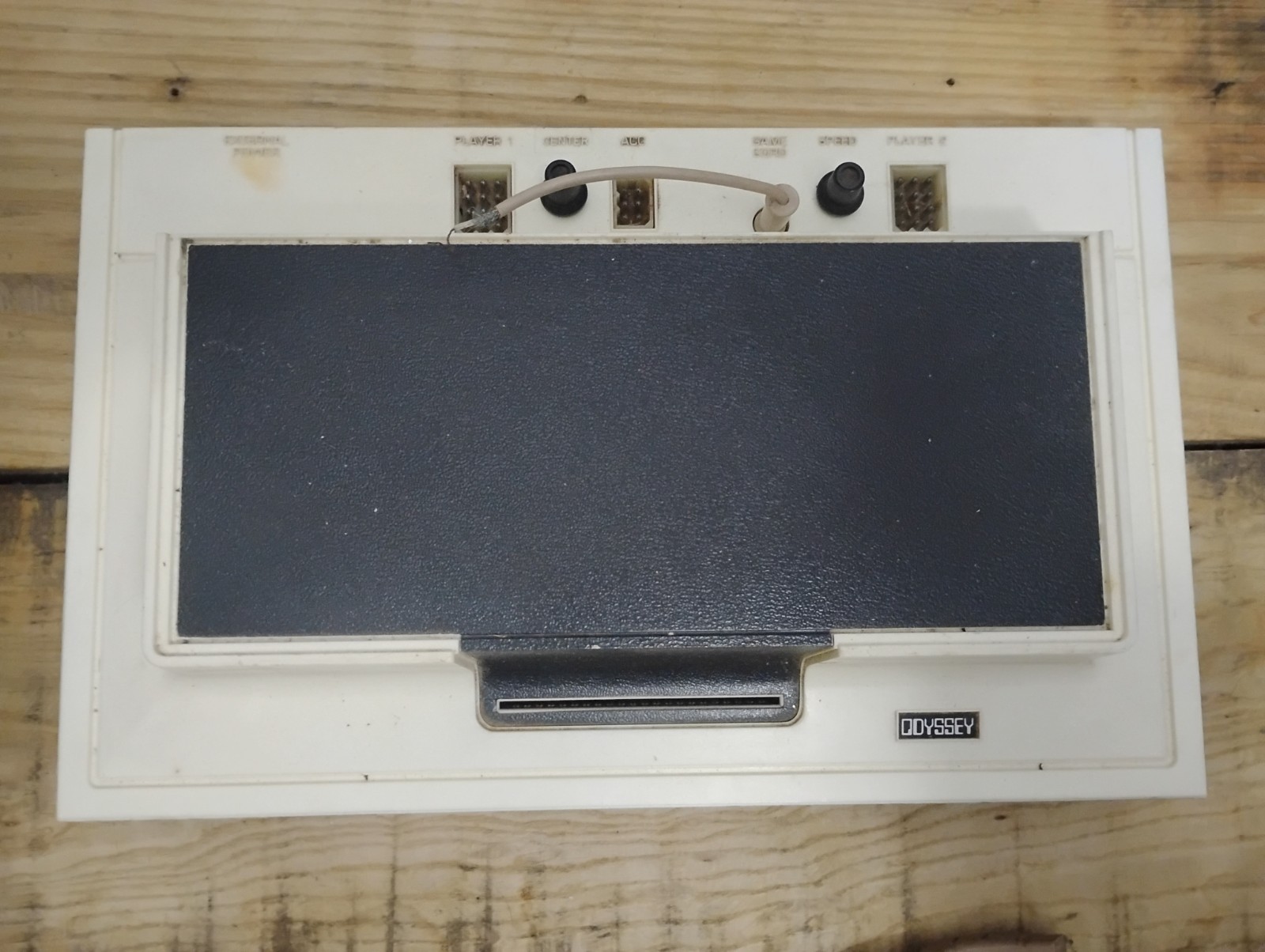 1972 Magnavox Odyssey Console Model 1TL200 BK12 2 controllers, 3 games UNTESTED