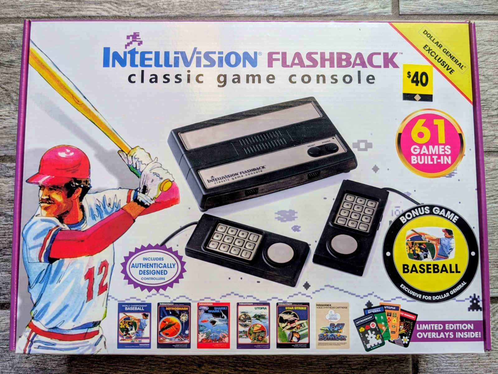INTELLIVISION FLASHBACK – Classic Game Console – 61 Games – New!