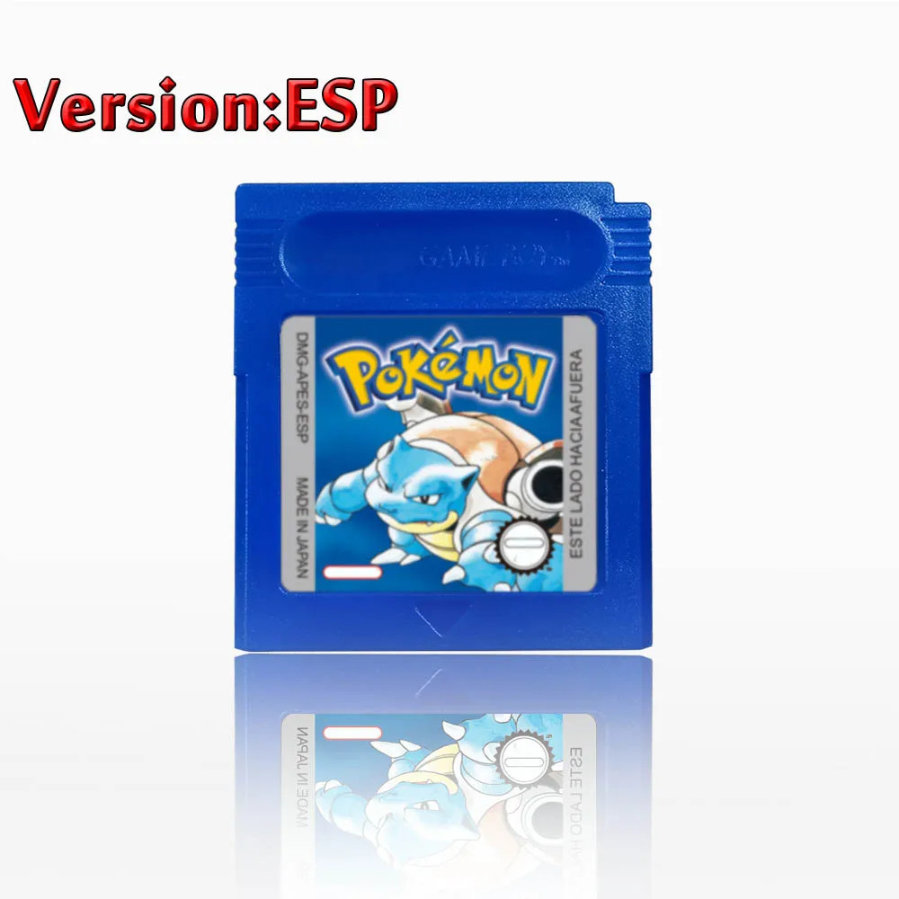 Low-Power Consumption 5 Languages Version Pokemon GBC Game Red/Crystal/Blue/Yell
