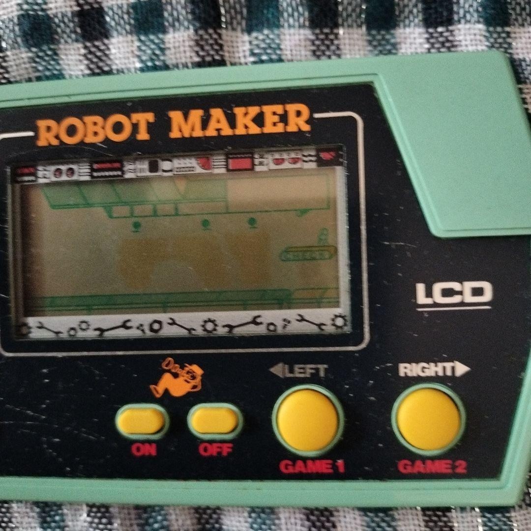 Robot Maker Takatoku Toys Handheld Game LCD LSI Tested Working Used From Japan