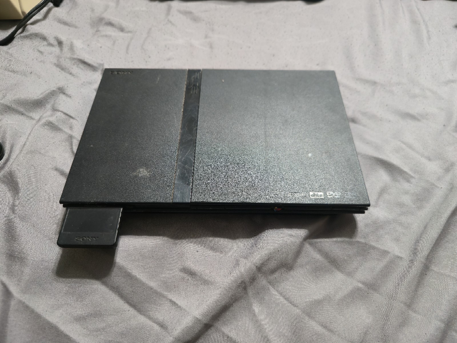 Sony PlayStation 2 Slim Black SCPH-70012 DVD 480p NTSC-U/C w/ Controller