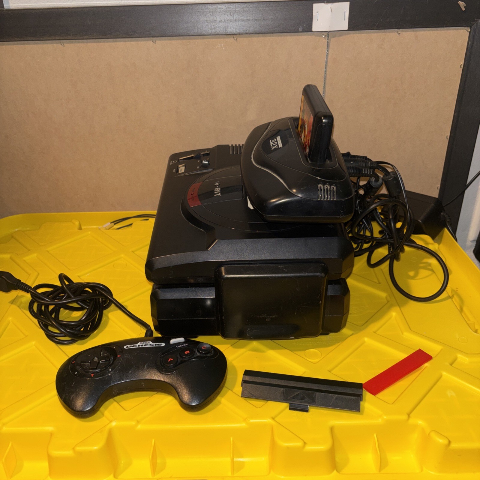 SEGA Genesis TOWER OF POWER: Sega CD Model 1 & 32X w/ Doom. 10 games