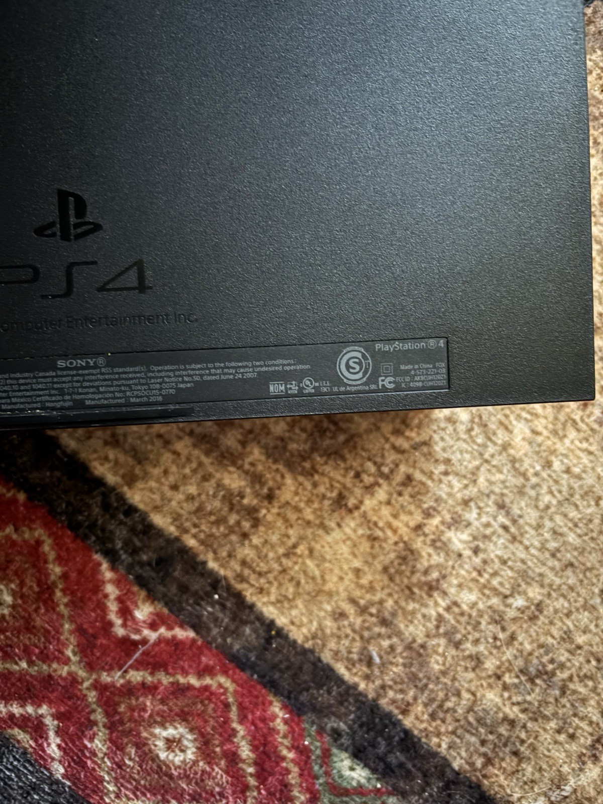 Sony PlayStation 4 500GB Jet Black Console