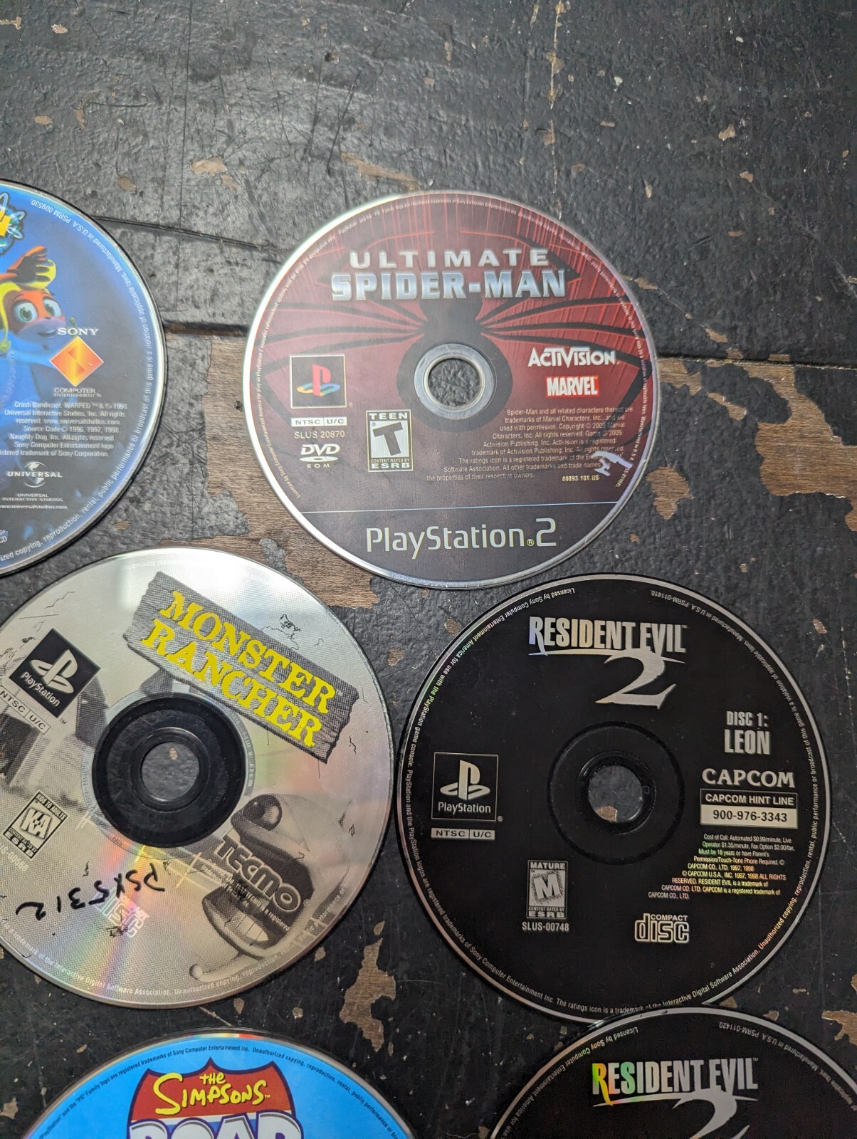 Lot of 11 PlayStation Games NOT Working Discs Only Monster Rancher Vice City Sto