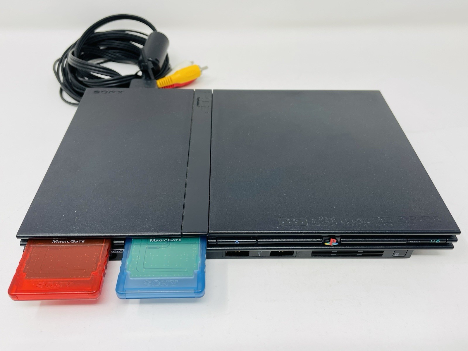 Sony PlayStation 2 PS 2 Slim Console, 2 Controllers, American Idol & Video Games
