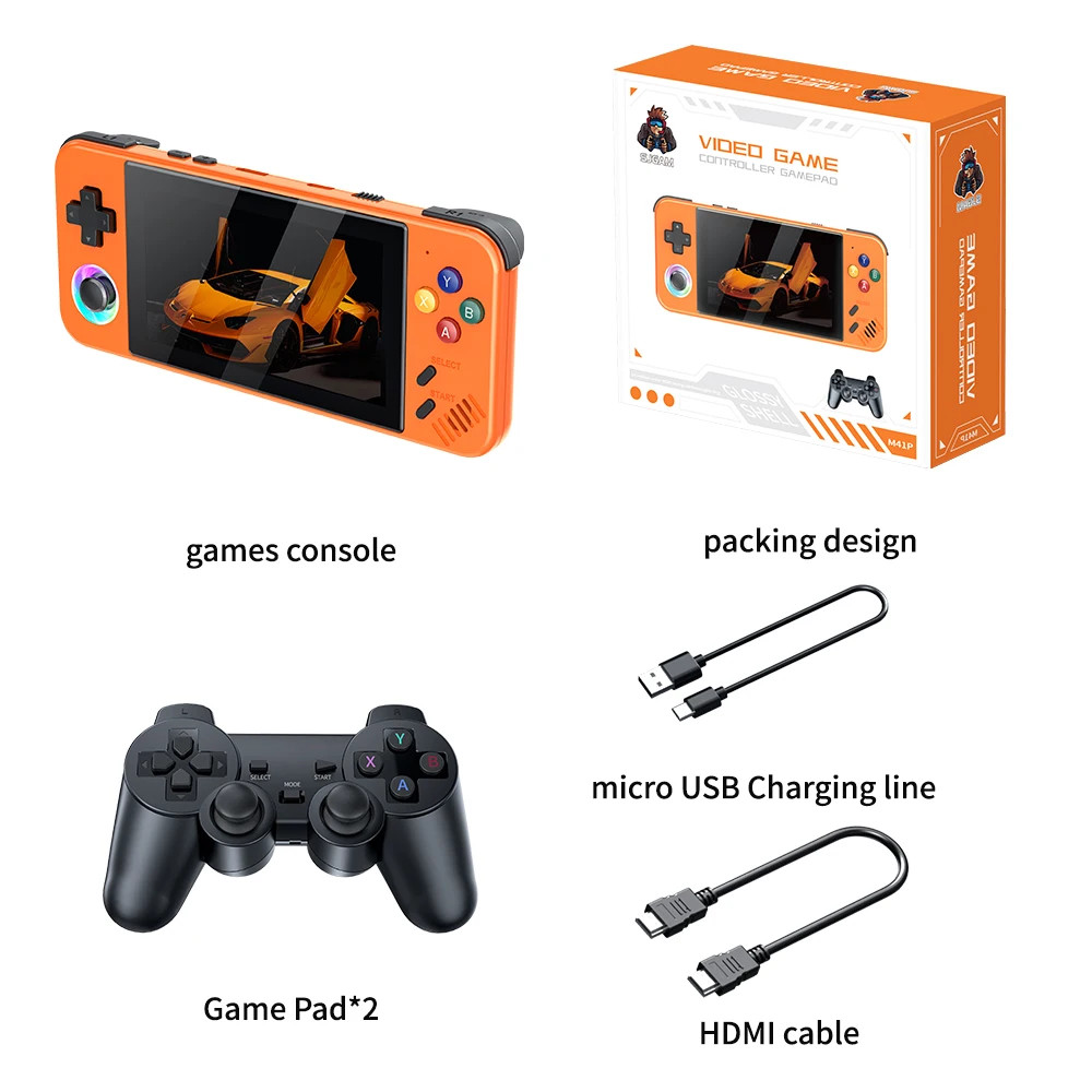 M41 handheld game console 4.2 inch Linux system 30 emulator with controller