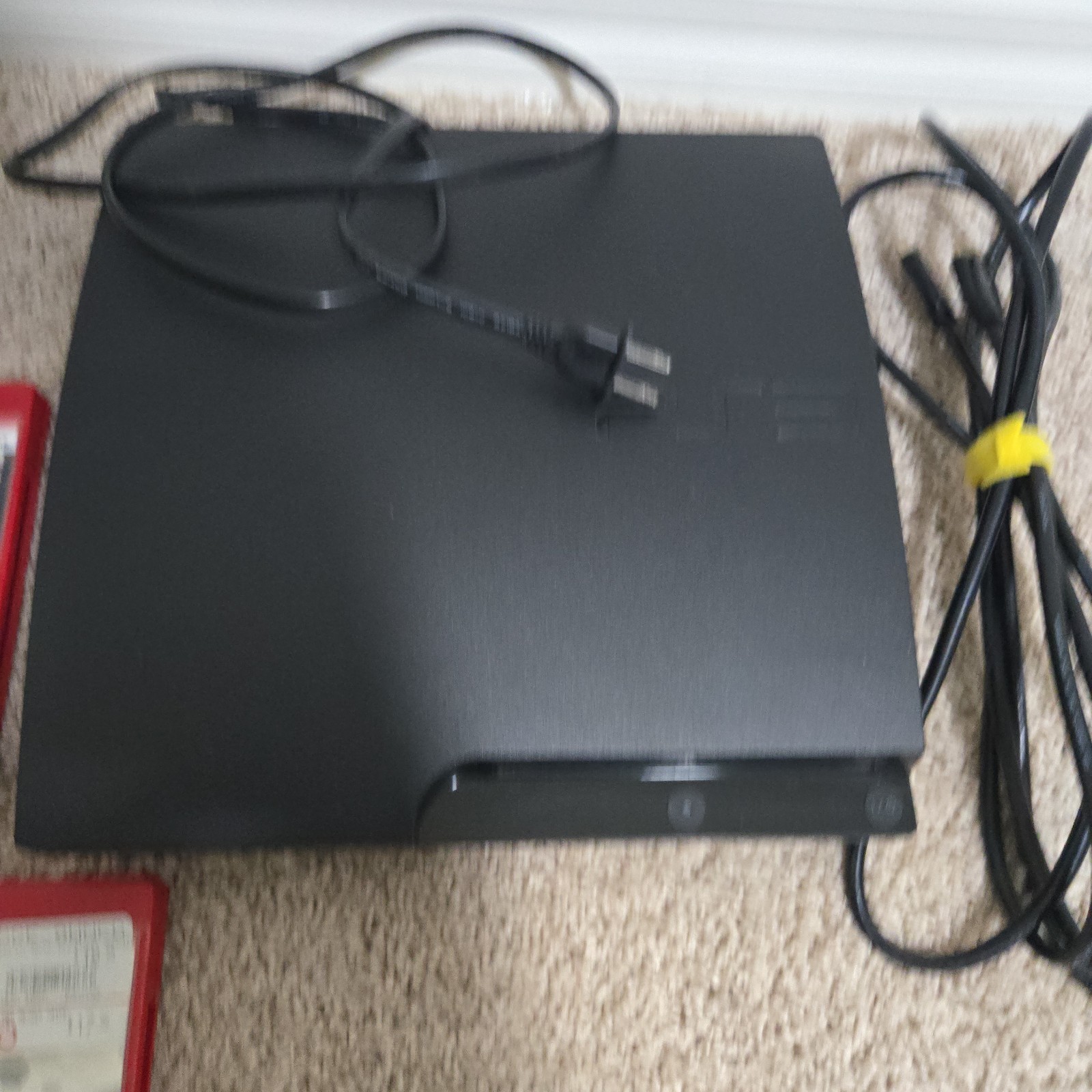 Sony PlayStation 3 PS3 CECH-3001A Home Console, Remotes & 2 Games Black Tested