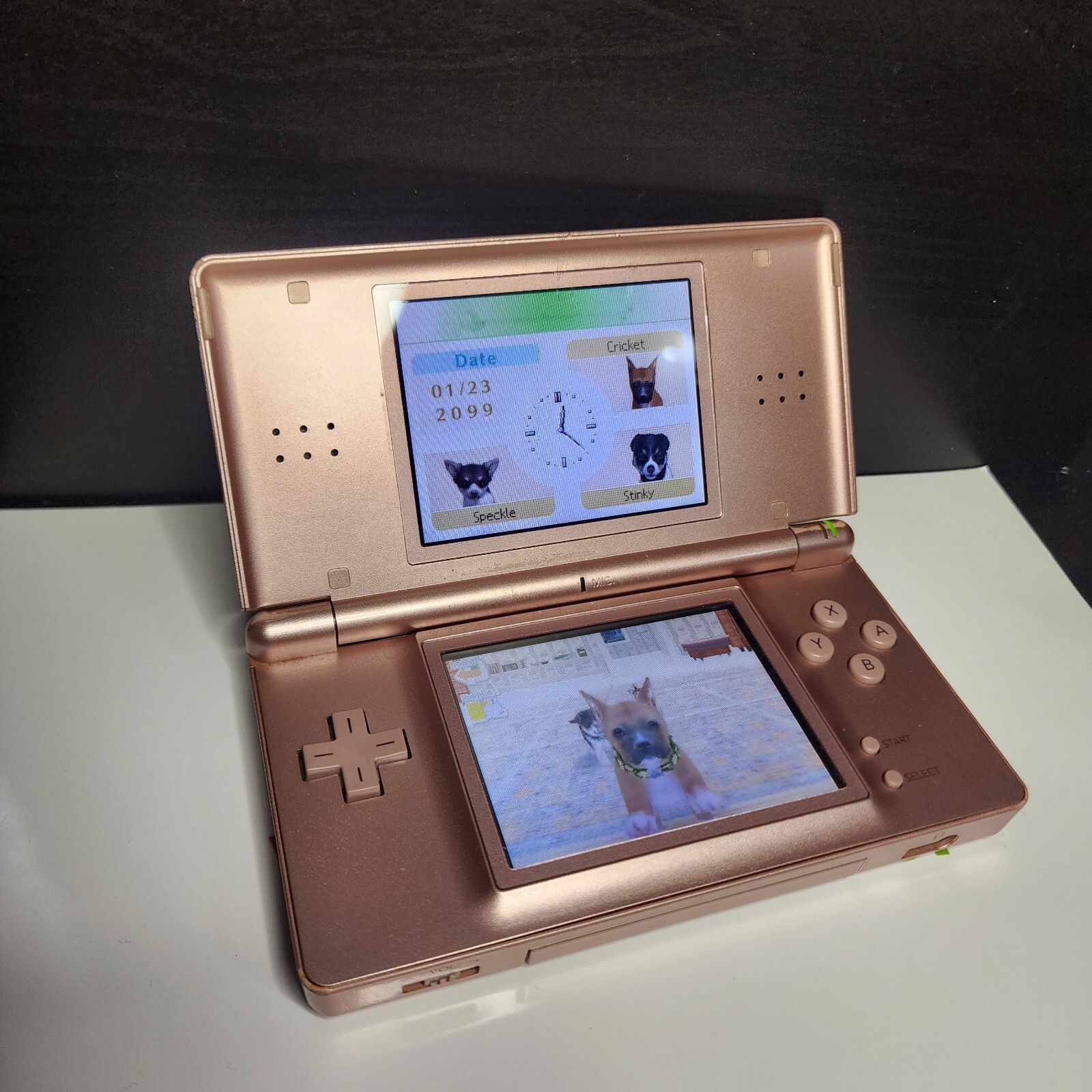 Nintendo DS Lite Console Metallic Rose With Case