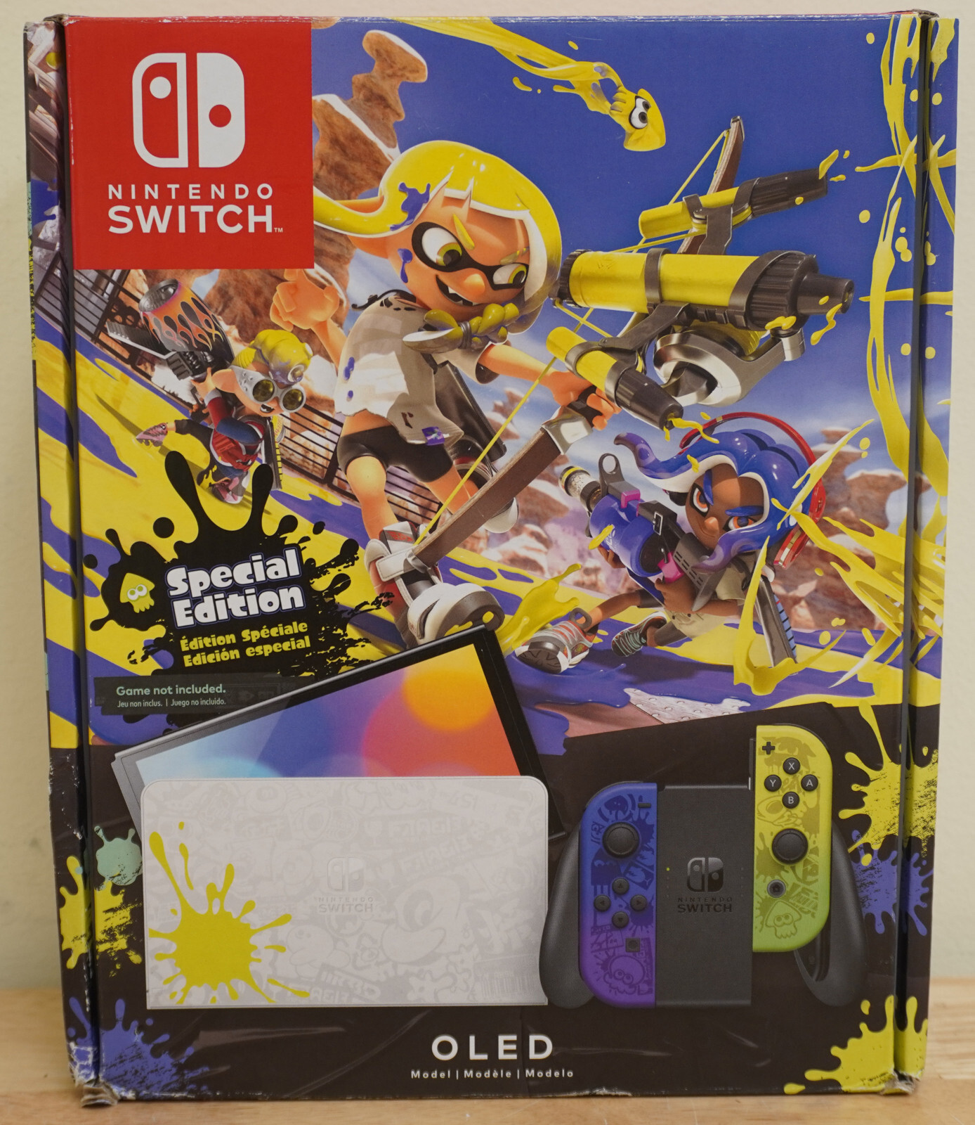 Nintendo Switch Splatoon Limited Special Edition System OLED Console US Stock