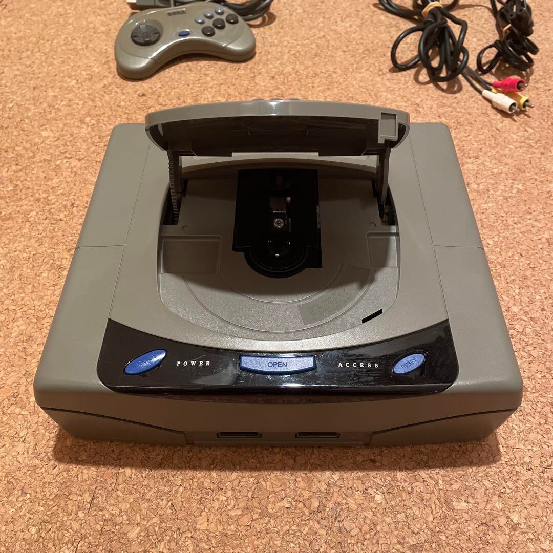 SEGA SATURN HST-3200 Gray Game Console Controller Region Japan