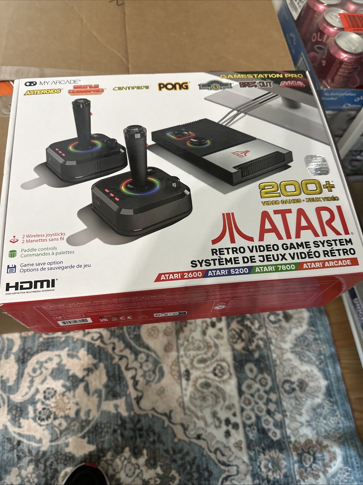 My Arcade Atari GameStation Pro HDMI Console Games 7000 – 2 Wireless Controllers